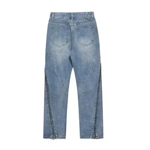 Vintage washed fade flare zipper jeans Size US 34 / EU 50 - 1 Thumbnail