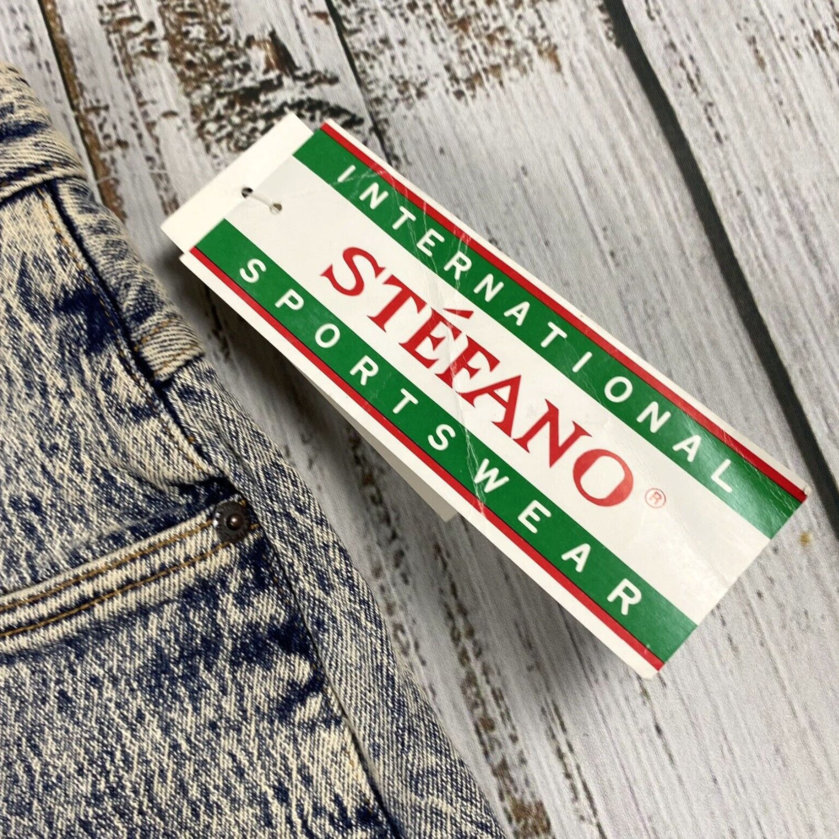Vintage VINTAGE Stefano High Waist Acid Wash Tapered Stretch Denim Jeans Women's 18W 34 Inch Blue 90s Mom Size 24" / US 00 / IT 34 - 3 Thumbnail