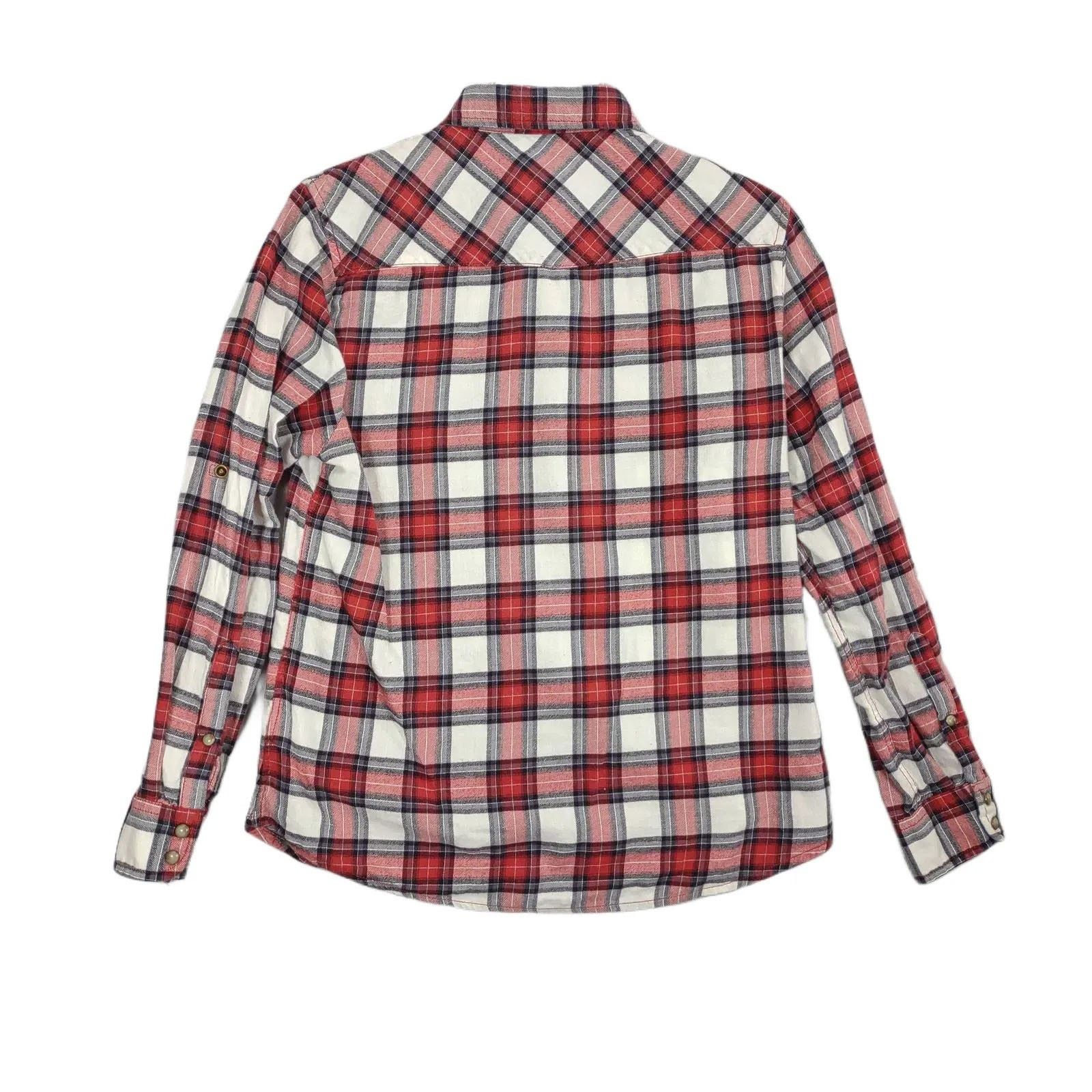 JACHS NY Jachs Girlfriend Bea Women's Pearl Snap Plaid Flannel Shirt Size S / US 4 / IT 40 - 3 Thumbnail