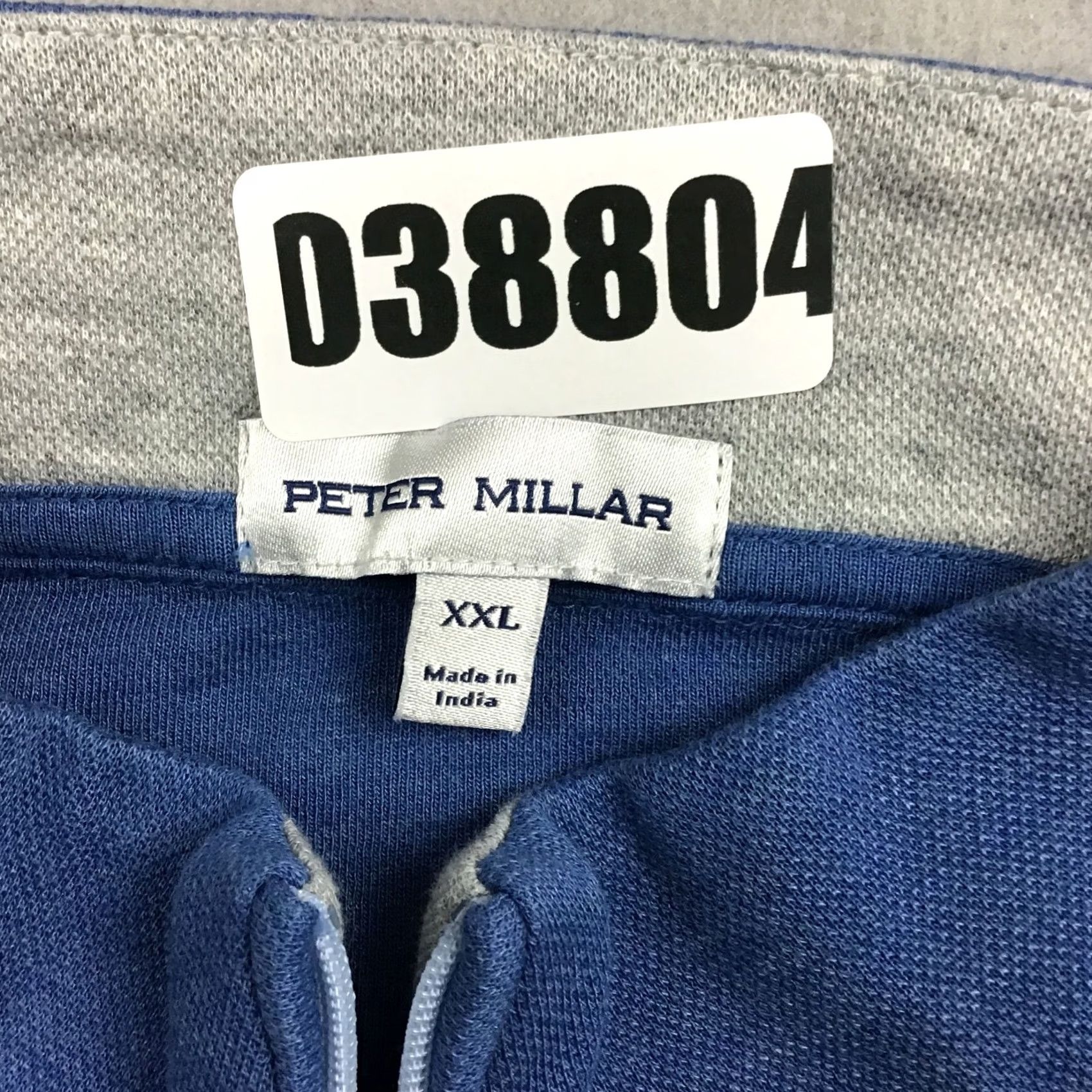 Peter Millar Peter Millar Sweater Men 2XL Blue Solid 1/4 Zip Mock Neck Pullover Golf XXL Size US XXL / EU 58 / 5 - 8 Thumbnail