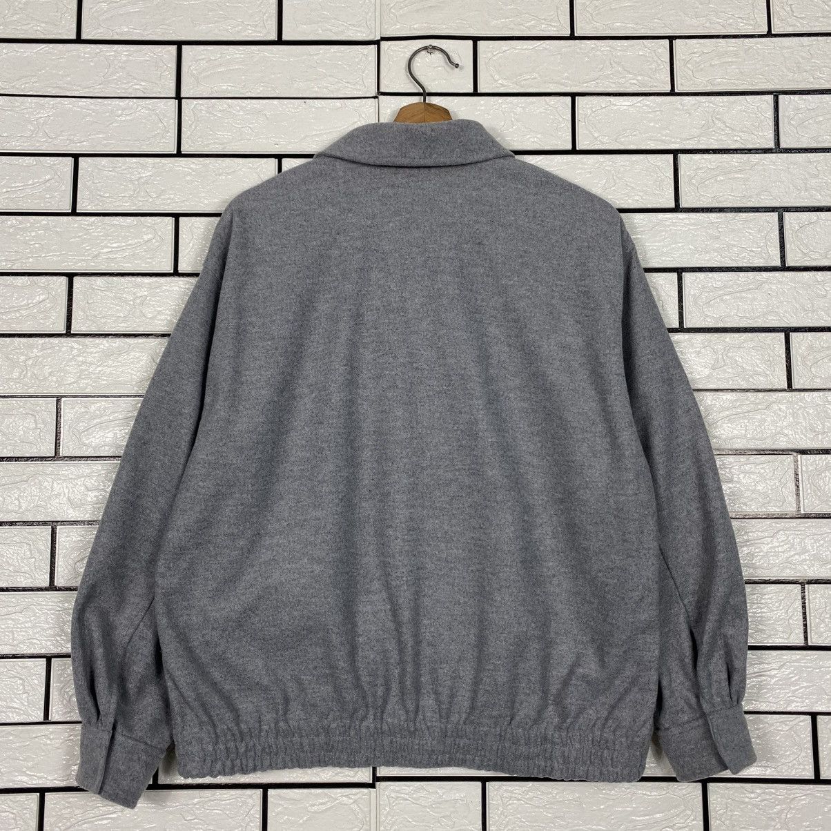 Japanese Brand 📌Vintage Wool Zipper Bomber Jacket Uniqlo Issey Miyake Size US L / EU 52-54 / 3 - 9 Thumbnail