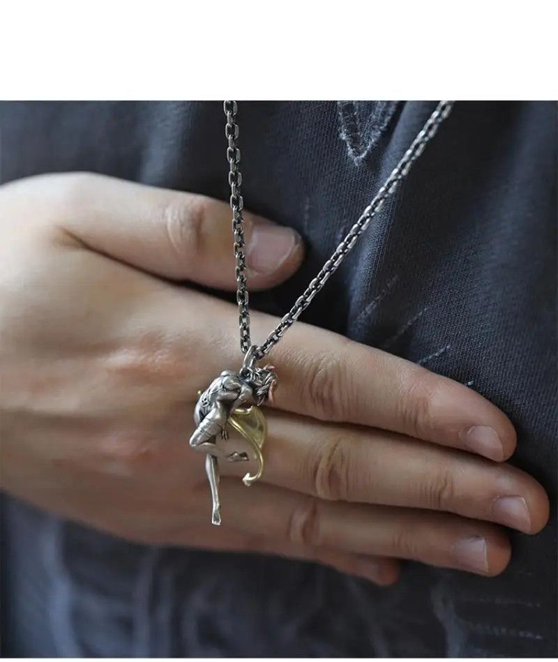 Jewelry Devil Angel Pendant Necklace Size ONE SIZE - 4 Thumbnail