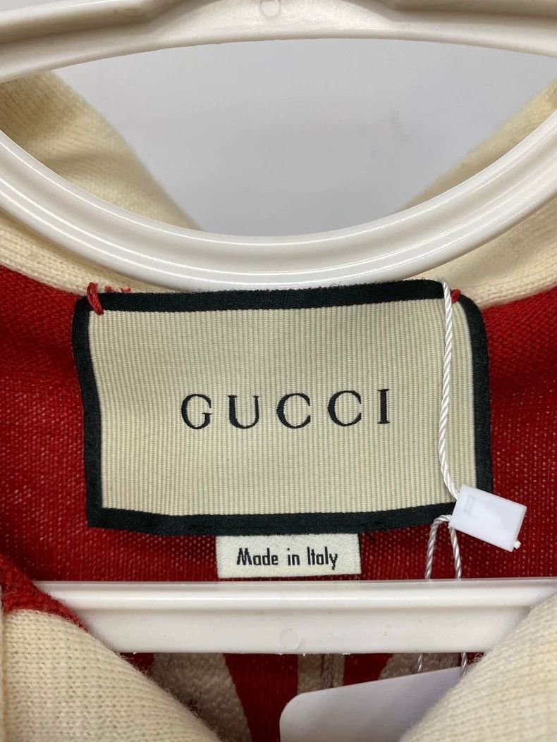 Gucci Gucci Red and blue color-blocked long-sleeved sweater 2502- Size US M / EU 48-50 / 2 - 3 Thumbnail