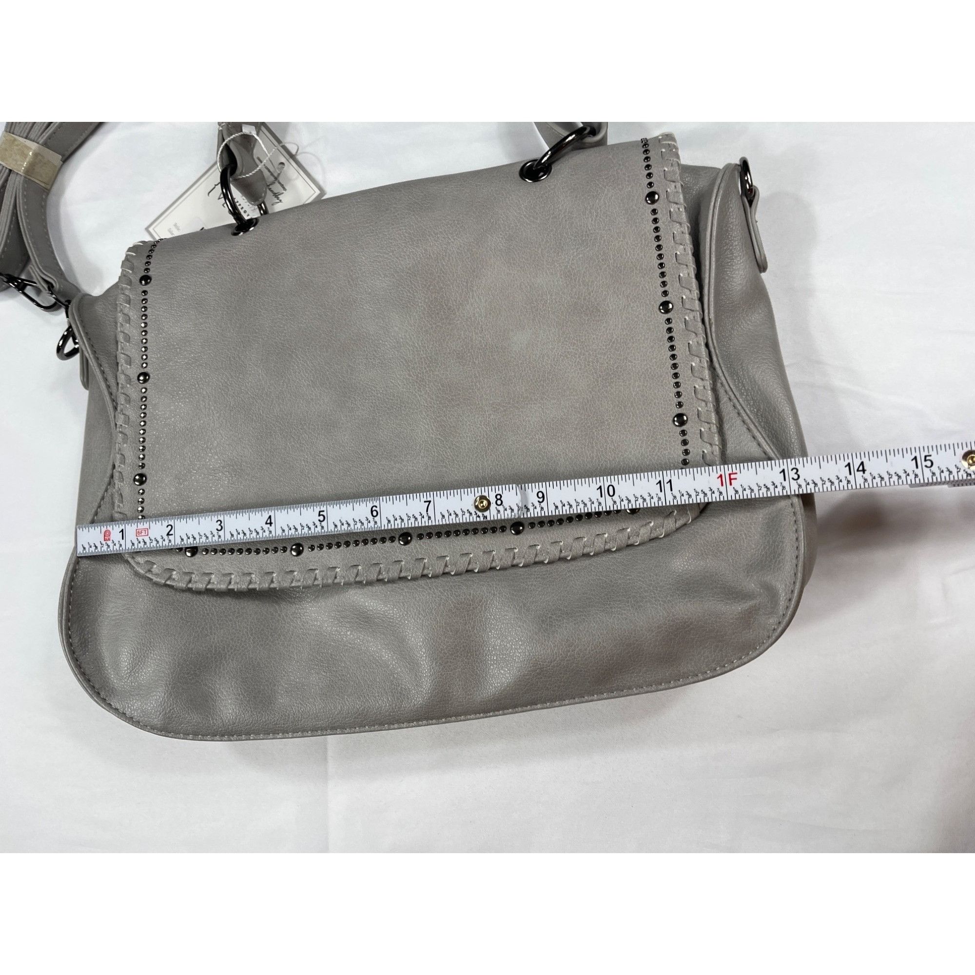Designer Jen & Co. womens Gray Handbag NWT SKU 7199 Size ONE SIZE - 10 Thumbnail