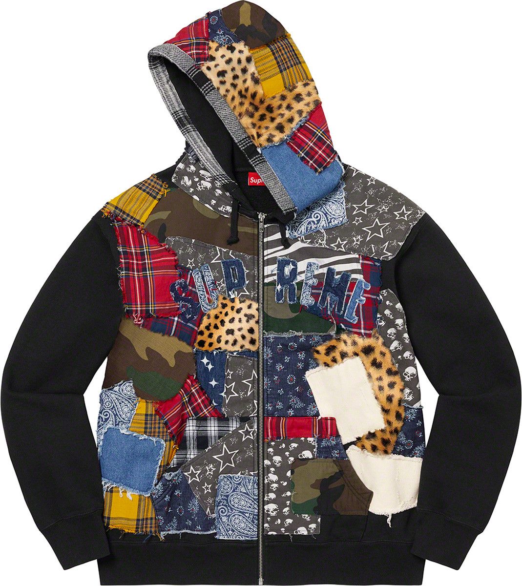パーカー・フーディ Supreme Patchwork Tie Dye Hooded Sweatshirt SS19 Week 14 Supreme Patchwork Tie Dye Hooded Sweatshirt | Grailed