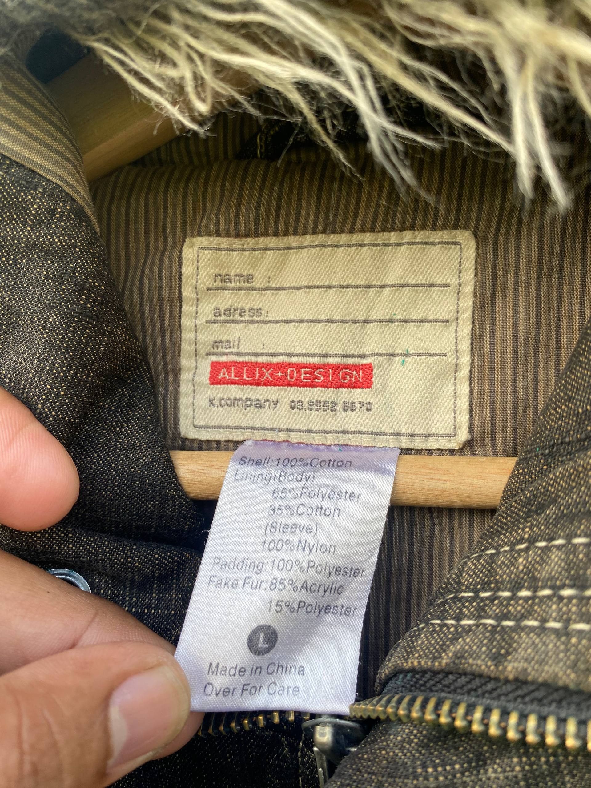 If Six Was Nine Allix+Design Y2K Japanese Grunge Fur Fireman Clasp Jacket Size US L / EU 52-54 / 3 - 6 Thumbnail