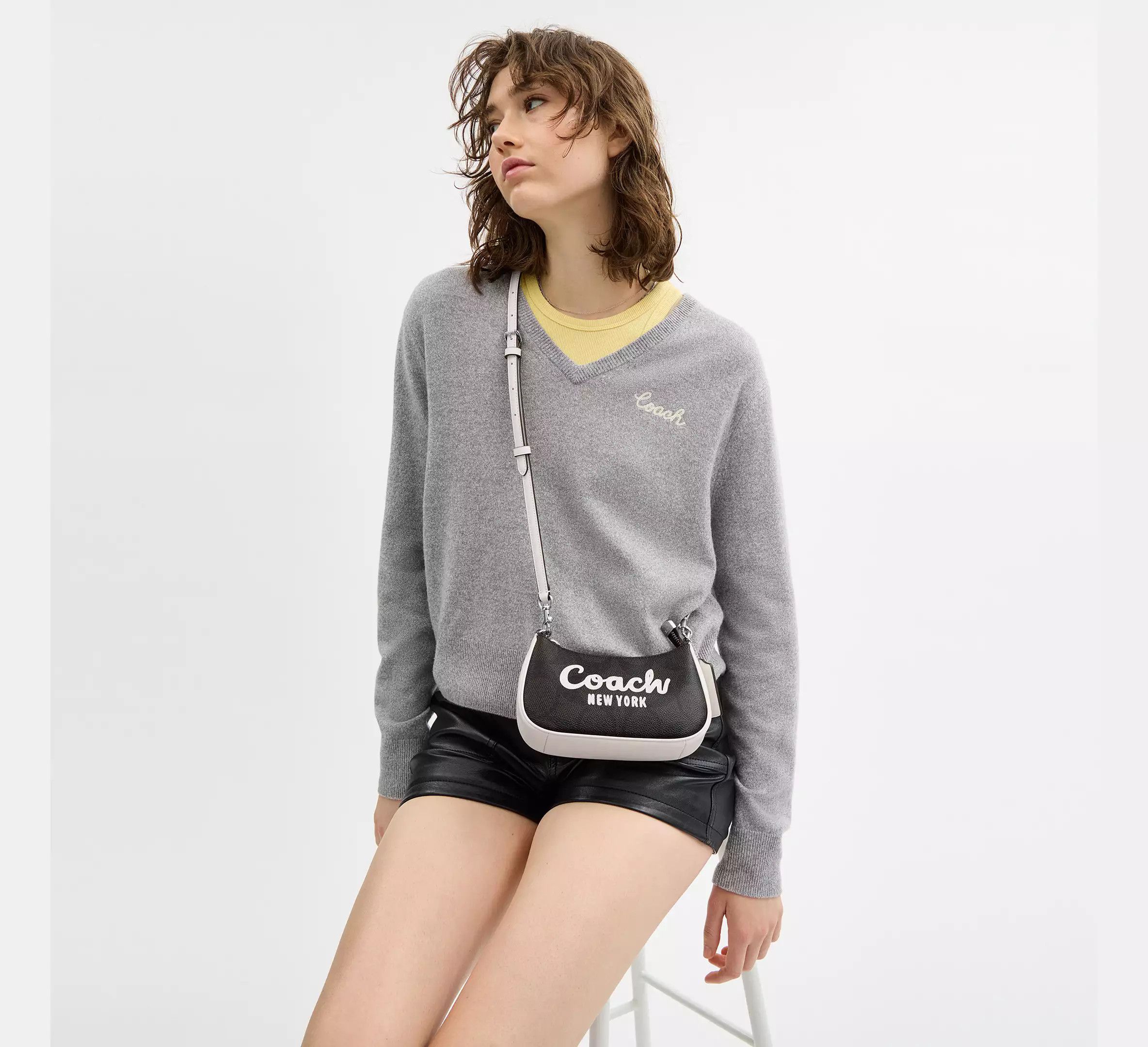 Coach Teri Mini Crossbody Bag In Signature Canvas Coach Graphic Size ONE SIZE - 4 Thumbnail