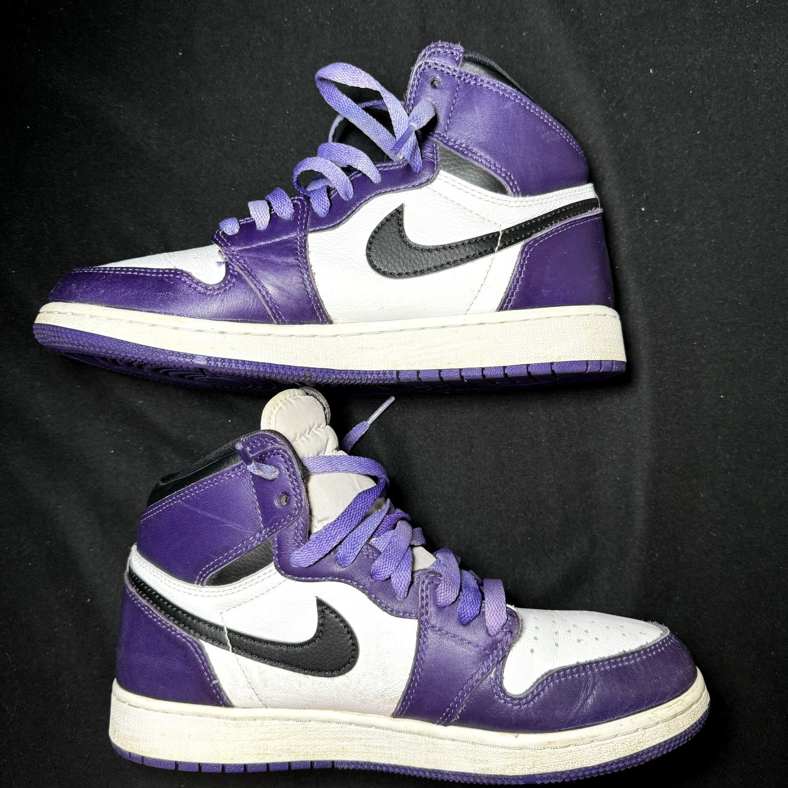Jordan Brand × Nike Size 6.5 - Air Jordan 1 Retro High OG GS Court Purple 2.0 Size US 6.5 / EU 39-40 - 3 Thumbnail