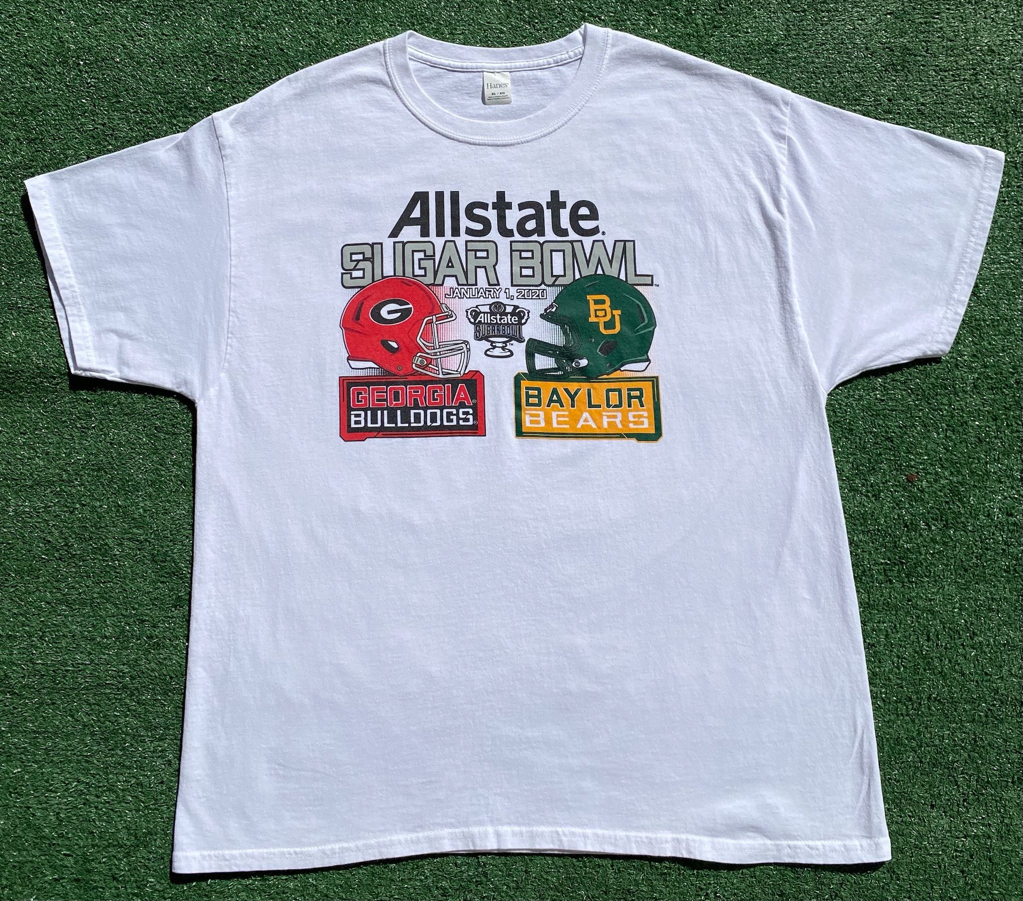 Hanes Sugar Bowl Football Georgia Bulldogs Baylor T-Shirt Large Size US L / EU 52-54 / 3 - 1 Thumbnail
