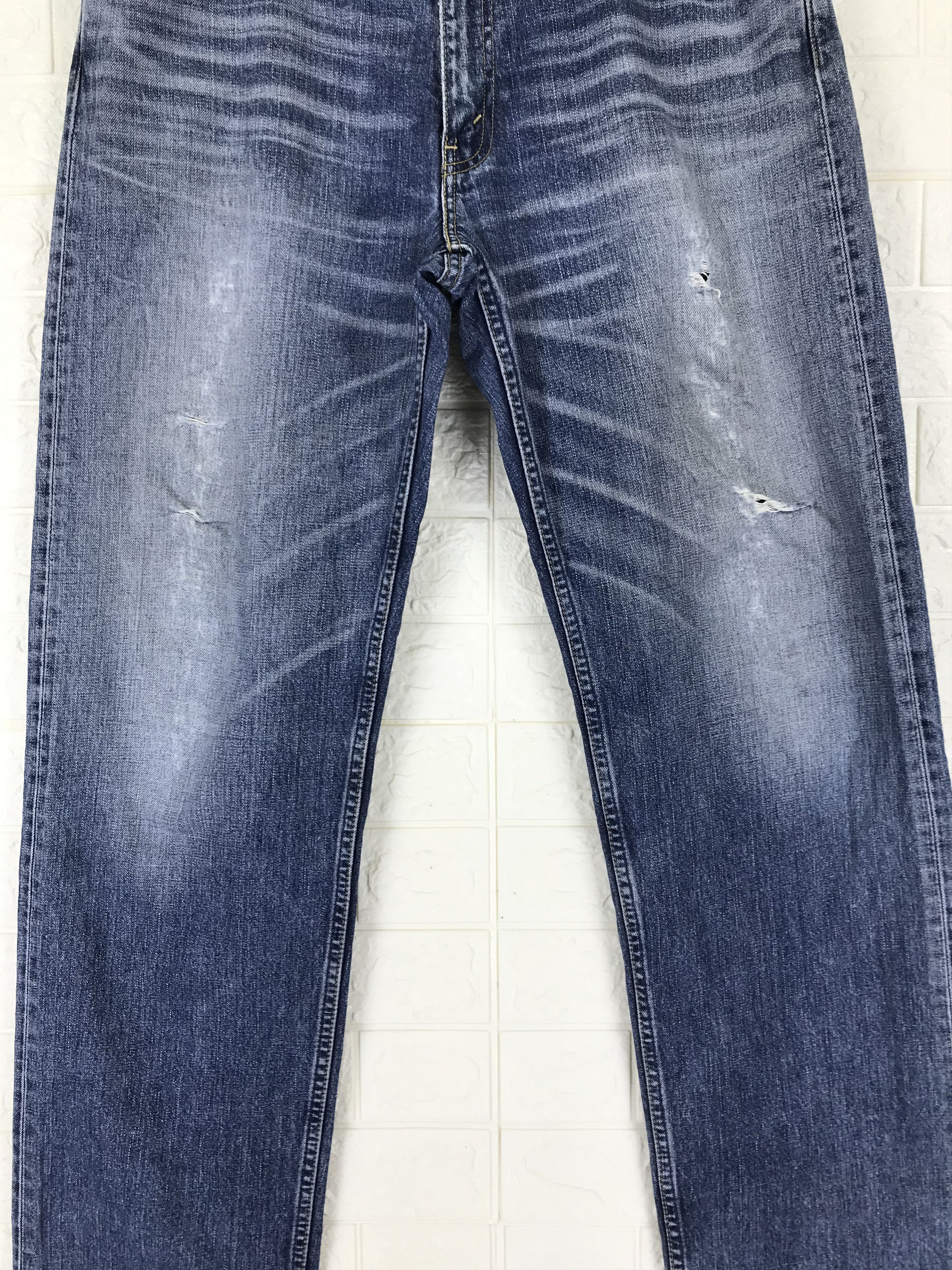 Levi's Vintage Levi's 503 Blue Washed Distressed Denim Size US 36 / EU 52 - 3 Thumbnail
