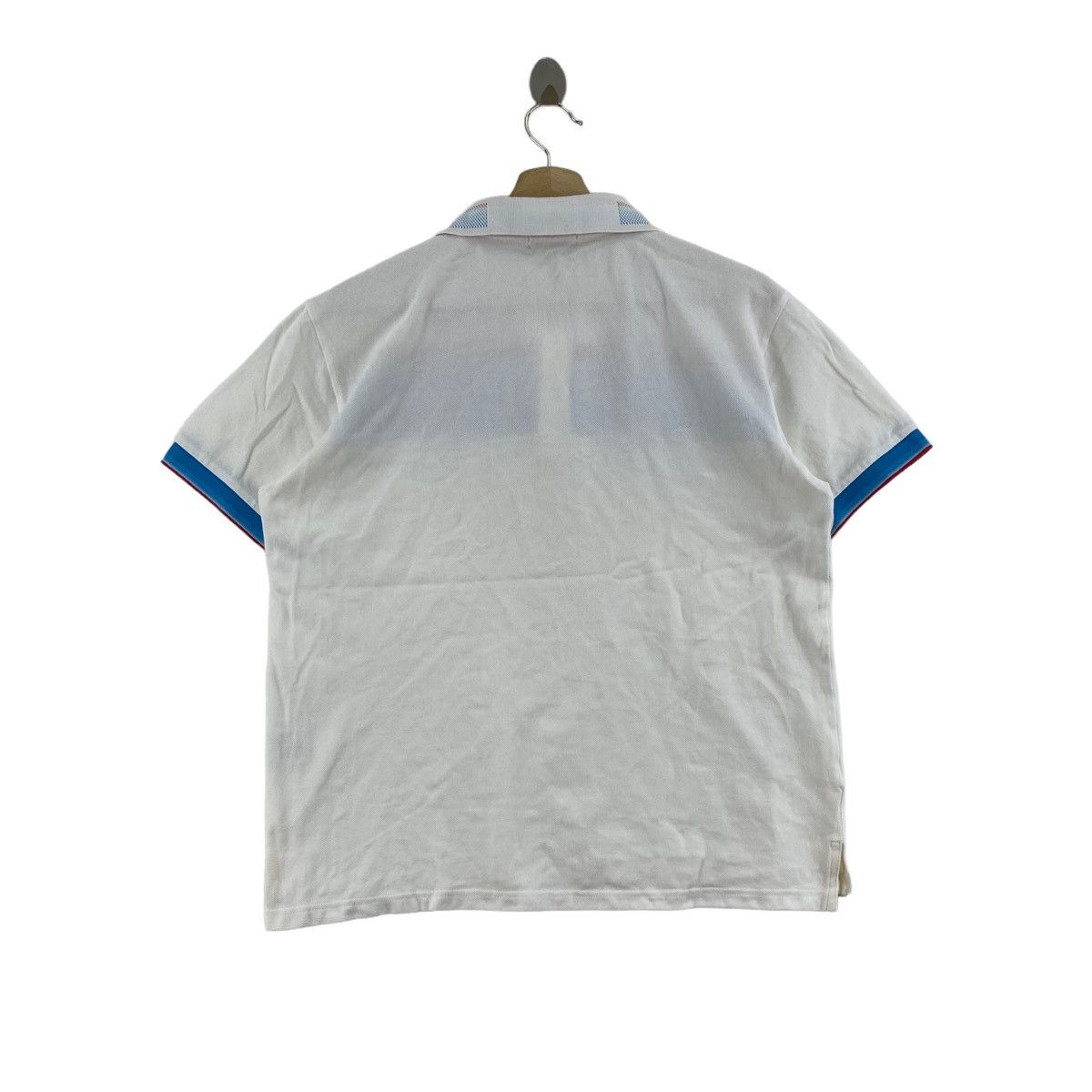 Japanese Brand BARASSI MILANO Japanese Brand Blue Stripes Button Up Collar Size US M / EU 48-50 / 2 - 3 Thumbnail