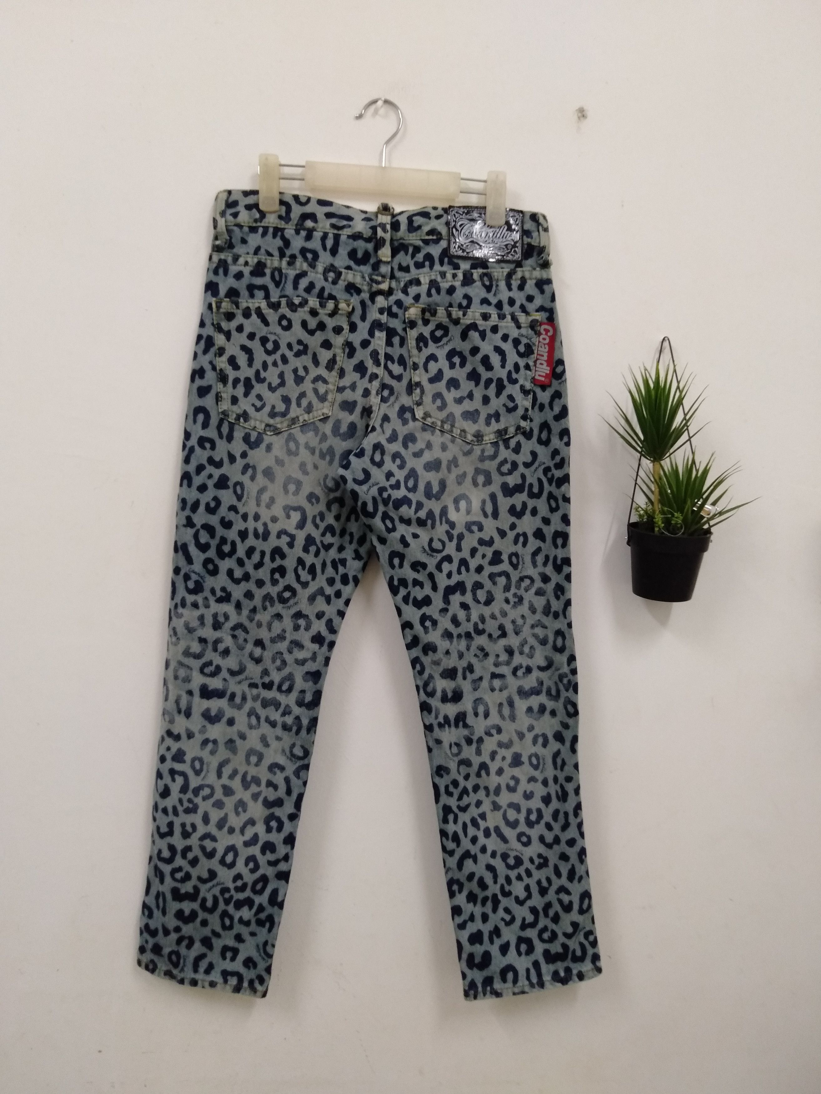 Hysteric Glamour Japanese Brand Leopard Print denim Hysterics inspired Size US 33 - 1 Thumbnail