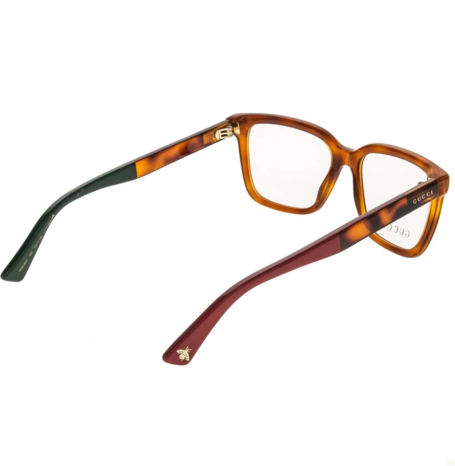 Gucci GUCCI GG0160O 0160 Tortoise Red Green Eyeglasses Optical 004 Size ONE SIZE - 7 Thumbnail