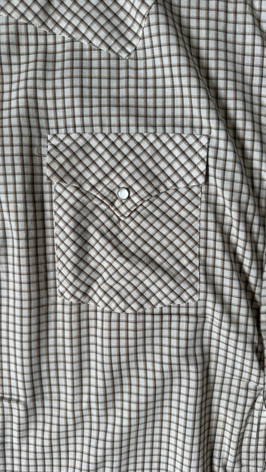 Vintage VINTAGE PLAINS WESTERN WEAR CHECKERED PEARL SNAP SHIRT Size US XL / EU 56 / 4 - 2 Thumbnail