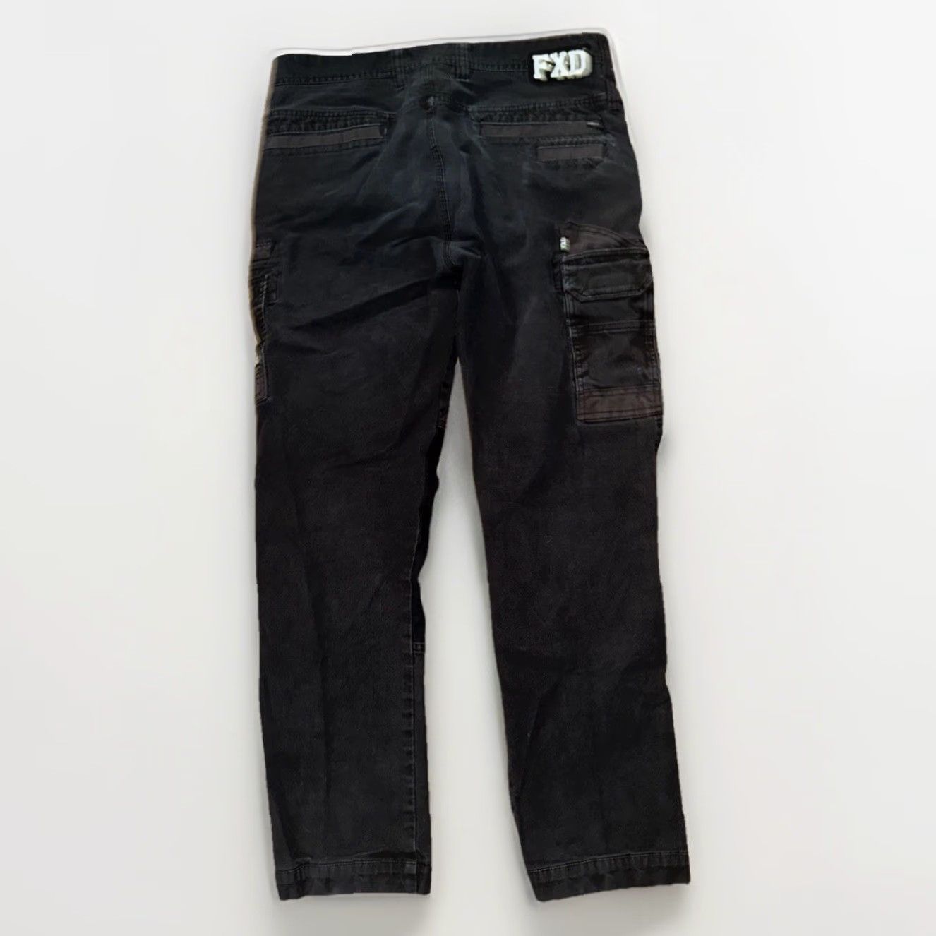 Vintage FXD Cargo Pants Men’s 34x32 Black Workwear Utility Tactical Pants Size US 36 / EU 52 - 4 Thumbnail