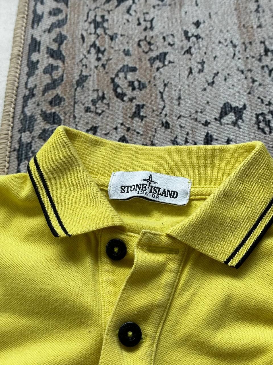 Stone Island Stone Island Junior 8 Years Yellow Patch Program Polo Size US XXS / EU 40 - 6 Thumbnail