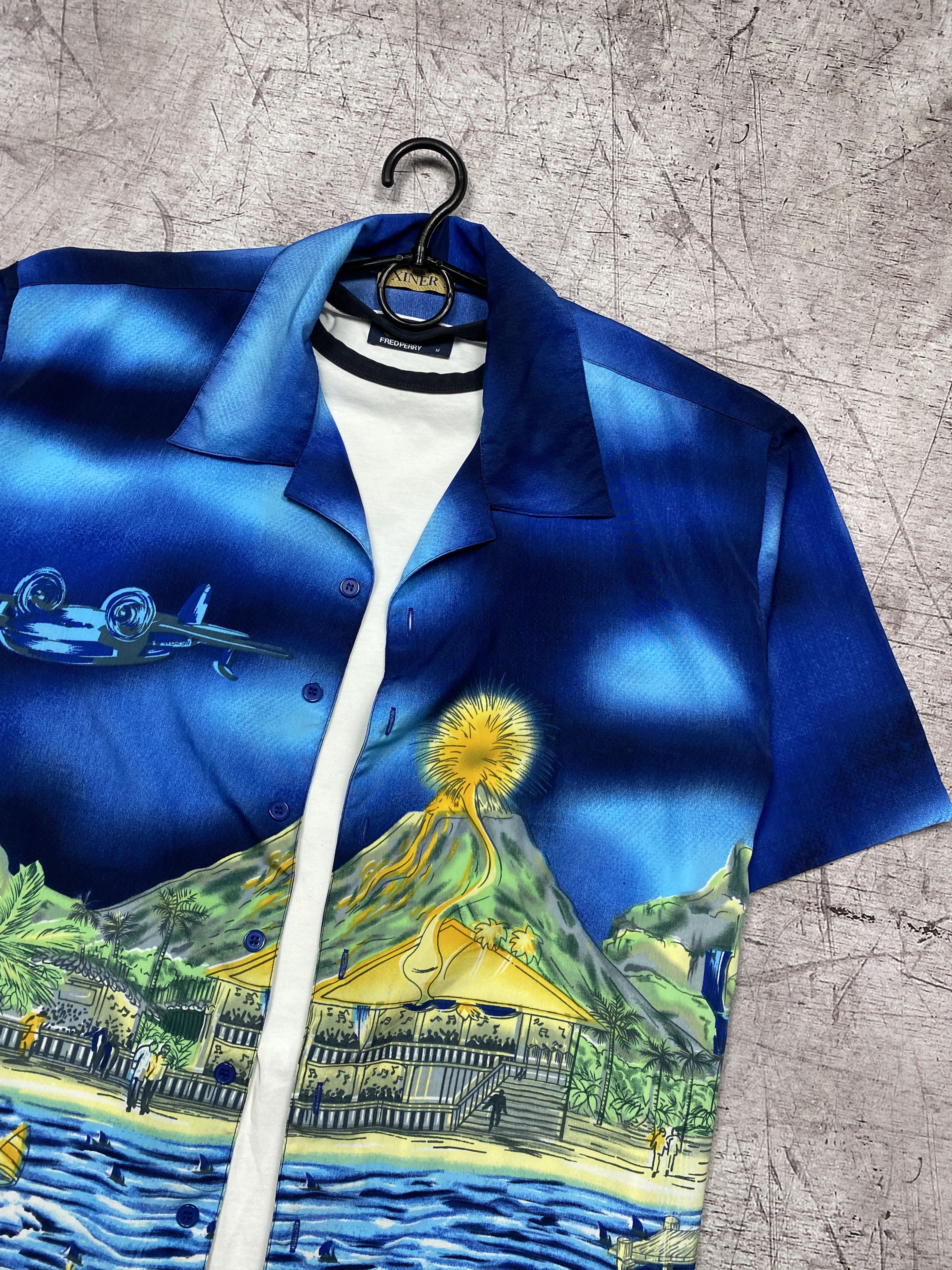 Vintage Vintage Mens Hawaiian Shirt Size US L / EU 52-54 / 3 - 2 Thumbnail