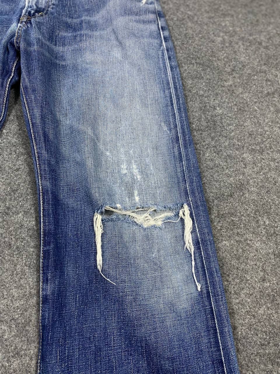 Edwin vintage edwin 505x selvedge distressed denim nice design Size US 33 - 11 Thumbnail