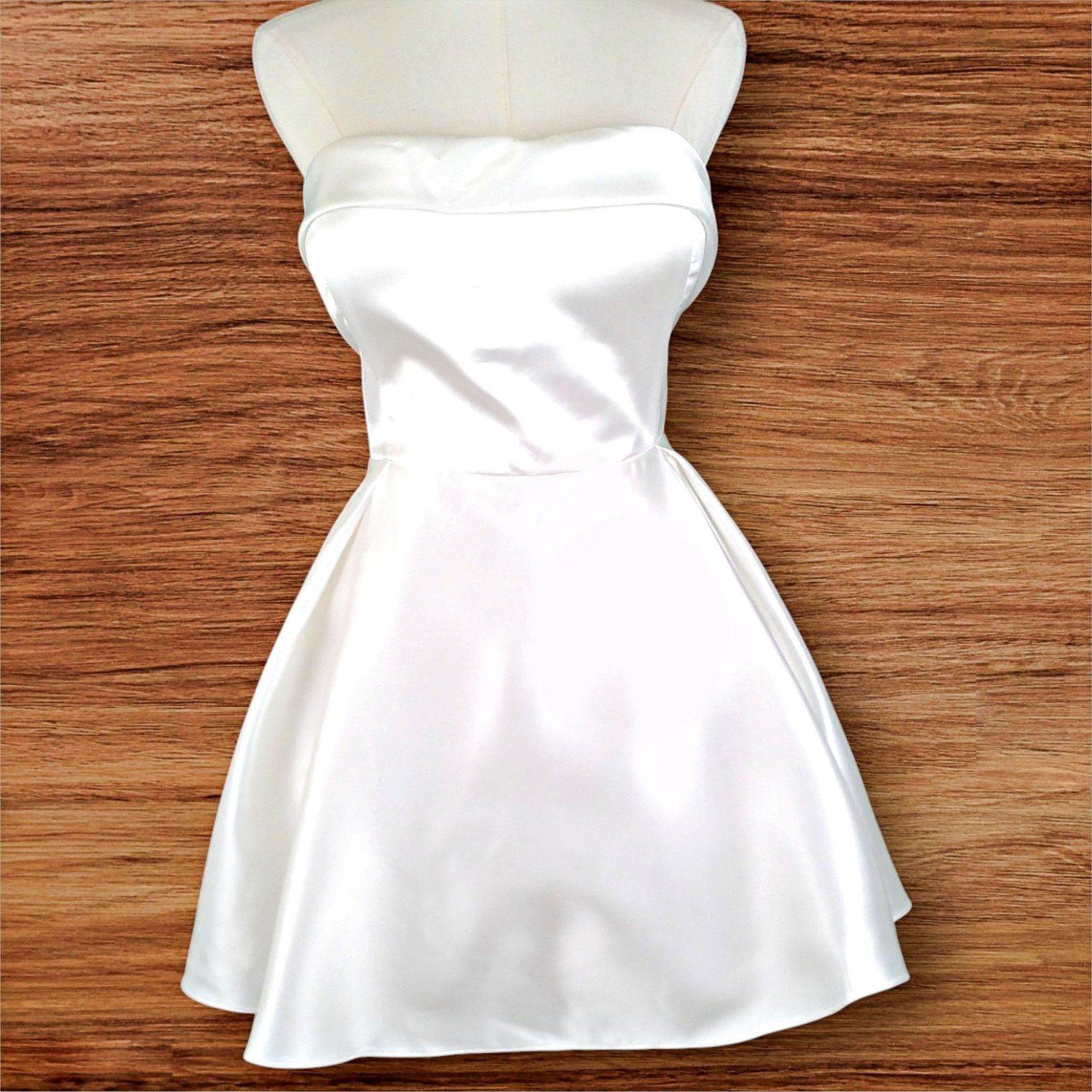 Other MESHKI Eileen Mini Dress White Bridal 3XL NWT Wedding Size 3XL / US 20-22 - 2 Thumbnail