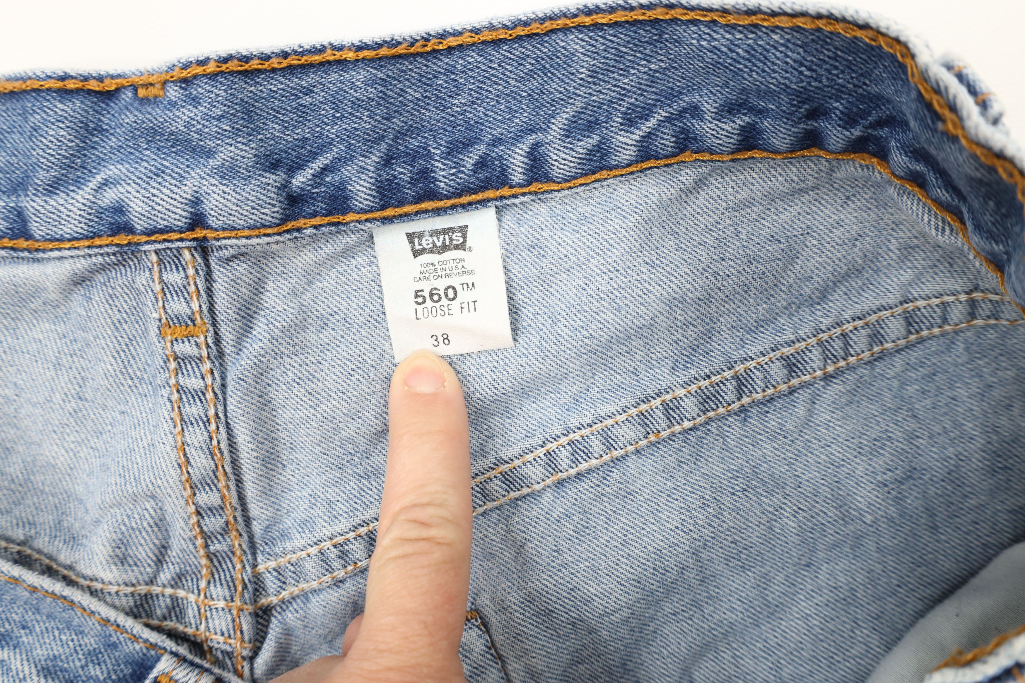 Levi's × Vintage Vintage Y2K 2000 Levis 560 Loose Fit Denim Shorts Jorts USA Size US 38 / EU 54 - 6 Thumbnail
