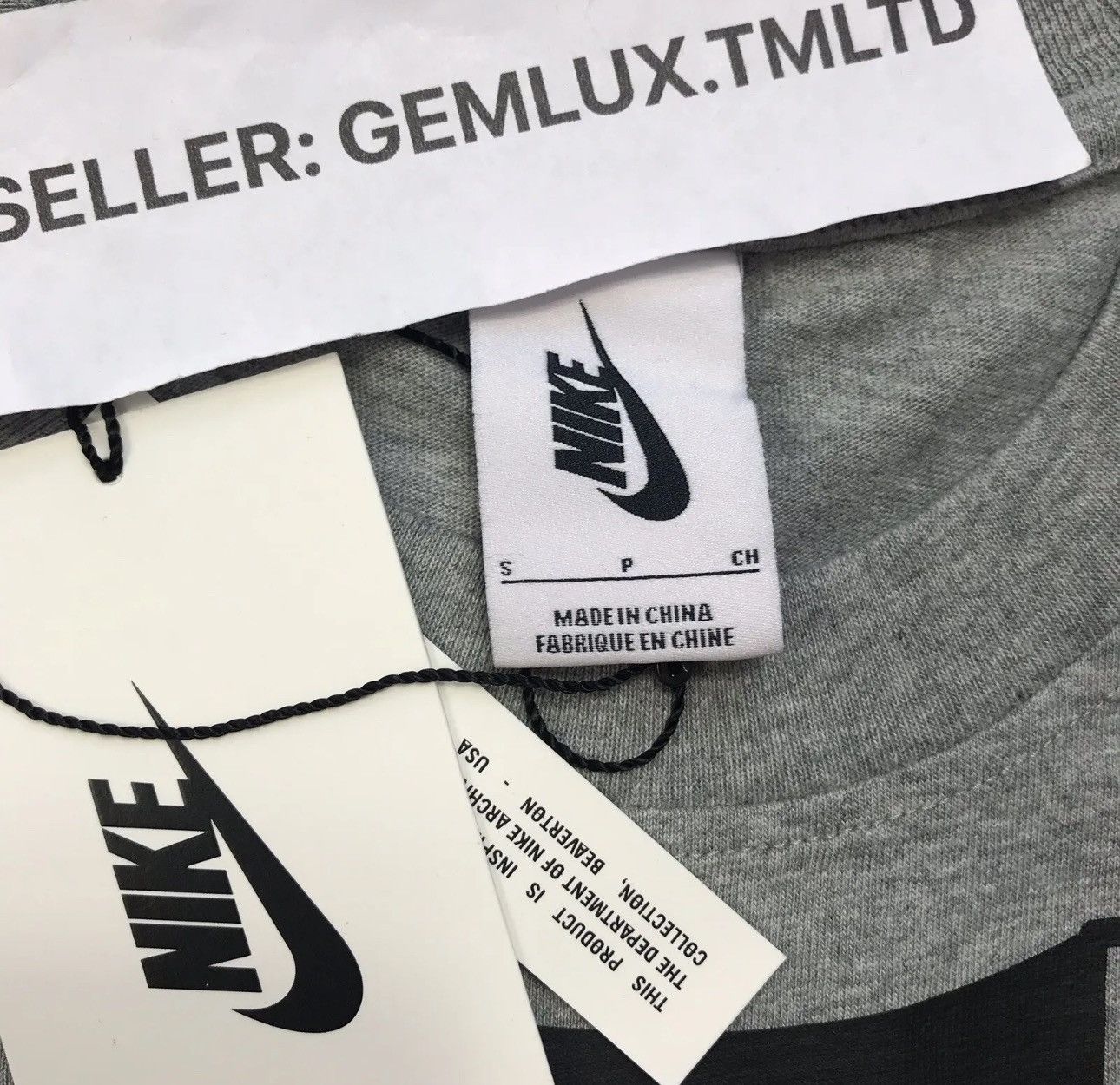 Nike NIKE x OFF-WHITE NRG A6 PRINT OFF-WHITE GREY T-SHIRT SIZE: S Size US S / EU 44-46 / 1 - 5 Thumbnail