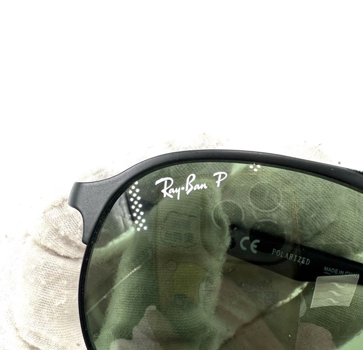 RayBan Ray-Ban Dark Green Black Frame Sunglasses K12 Size ONE SIZE - 4 Thumbnail