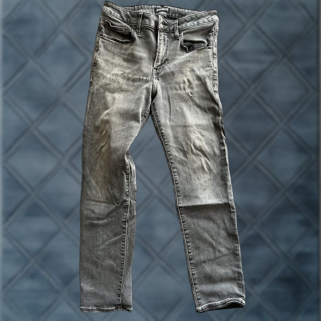 Express VINTAGE Express Men's Jeans 30x30 Dark Wash Slim Straight Leg Denim Cotton 90s Mens Size US 30 / EU 46 - 1 Thumbnail