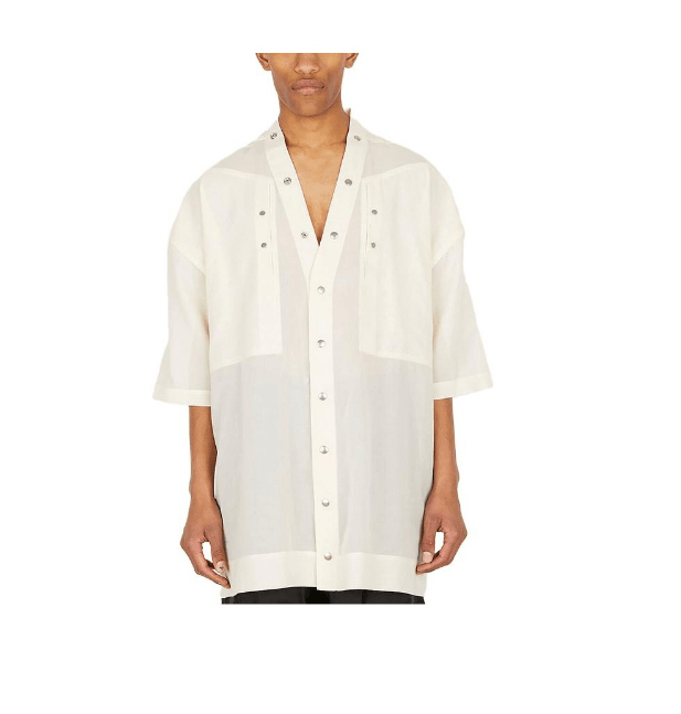 Rick Owens single-breasted short-sleeve shirt