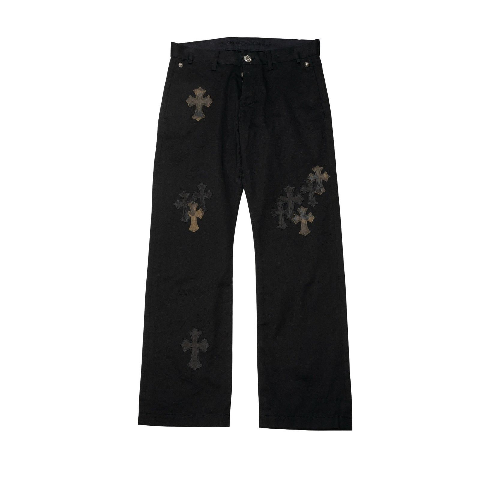Chrome Hearts Camouflage Cross Black Chinos Jeans Size US 31 - 1 Thumbnail