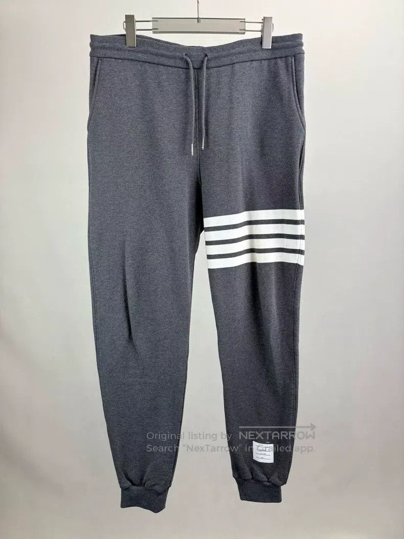 Thom Browne Thom Browne size 5 Dark gray four-stripe sweatpants Size US 32 / EU 48 - 1 Thumbnail