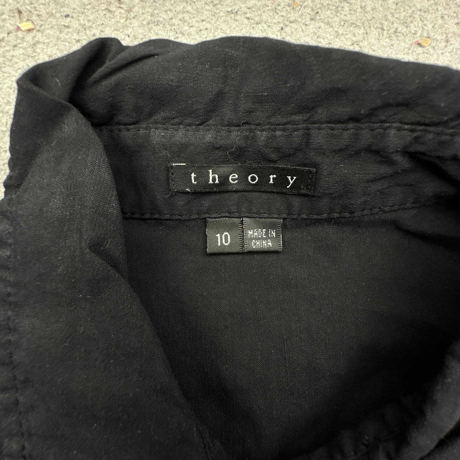 Theory Theory Shirt Dress Button Up Long Sleeve Womens 10 Medium Size L / US 10 / IT 46 - 2 Thumbnail