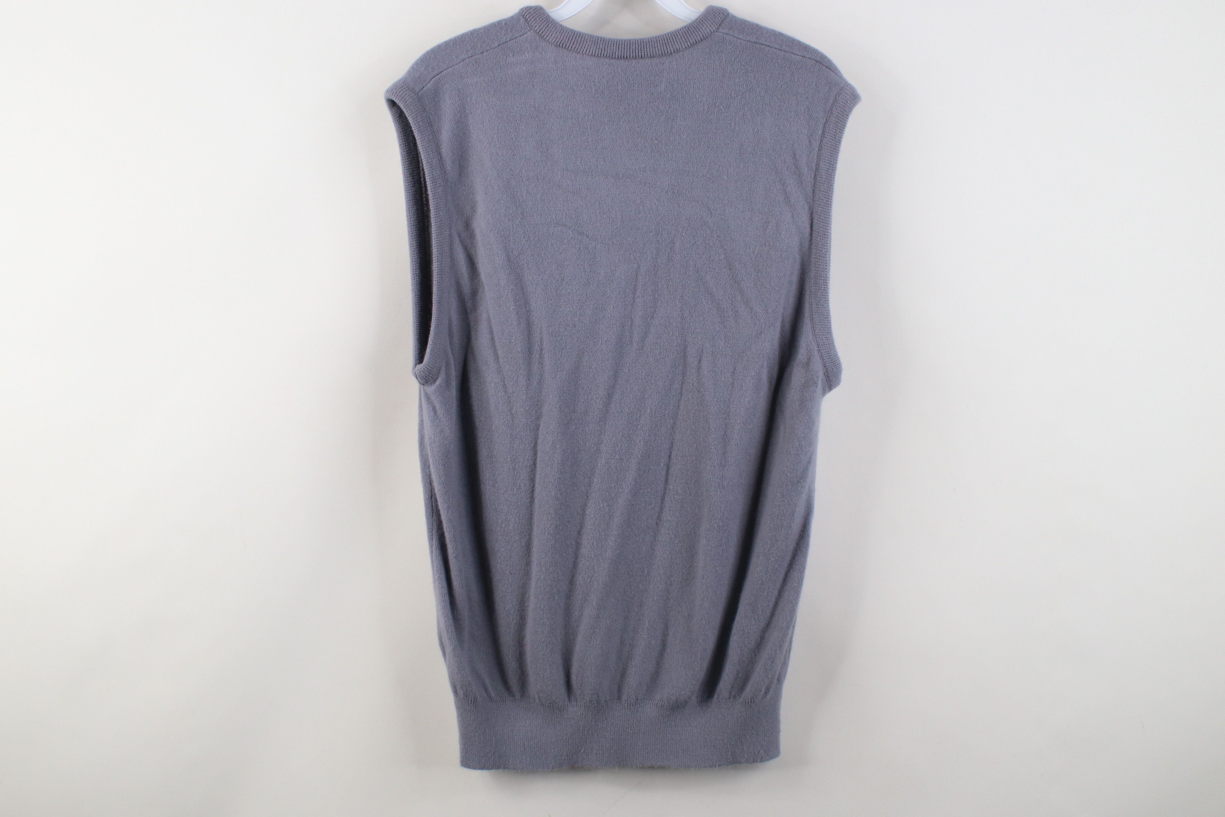Vintage Vintage 70s Streetwear Soft Knit Sweater Vest Steel Blue USA Size L / US 10 / IT 46 - 7 Thumbnail
