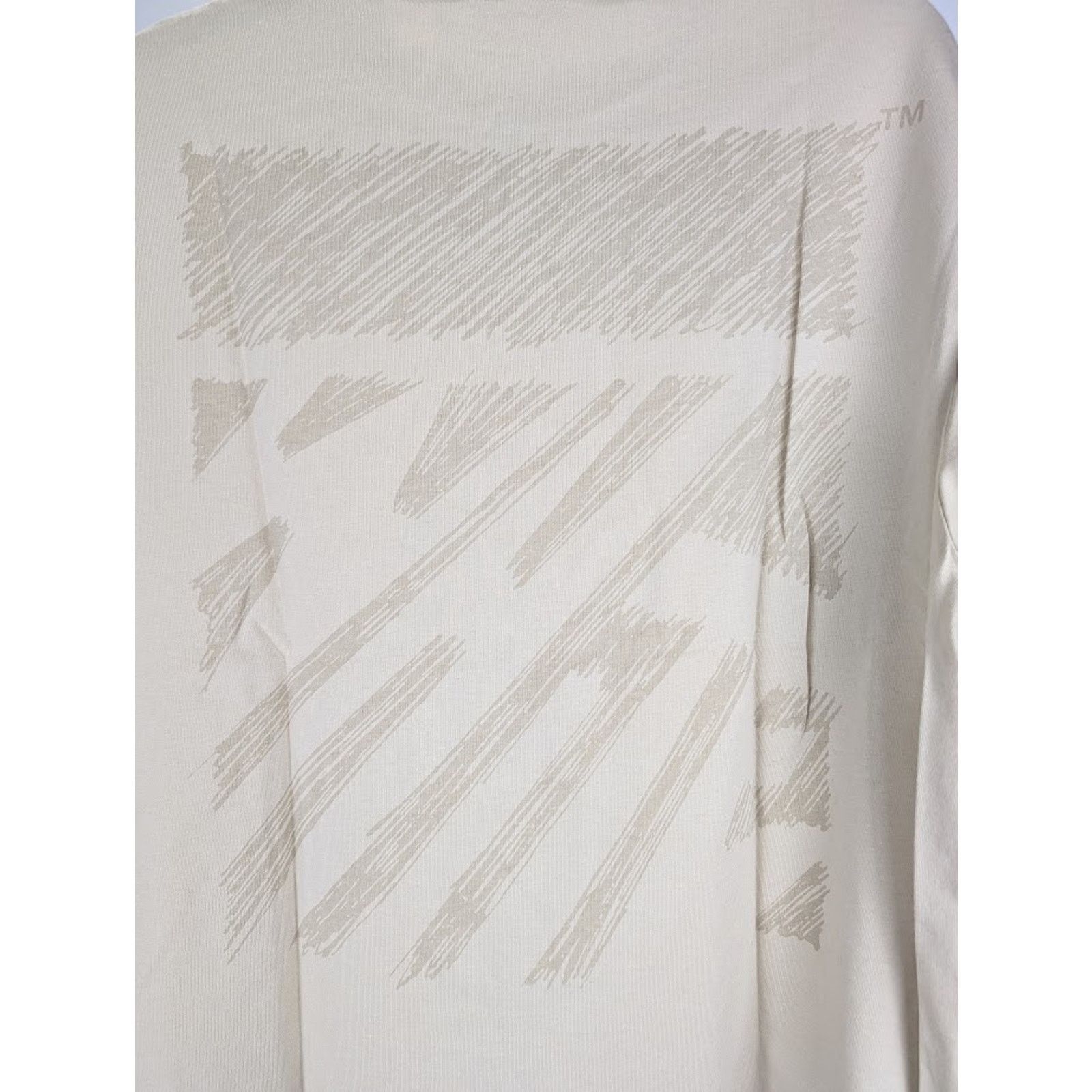 Off-White o1rshd1 Scribble Carry Over Skate T-Shirt in Ivory/Beige Size US XXL / EU 58 / 5 - 15 Thumbnail