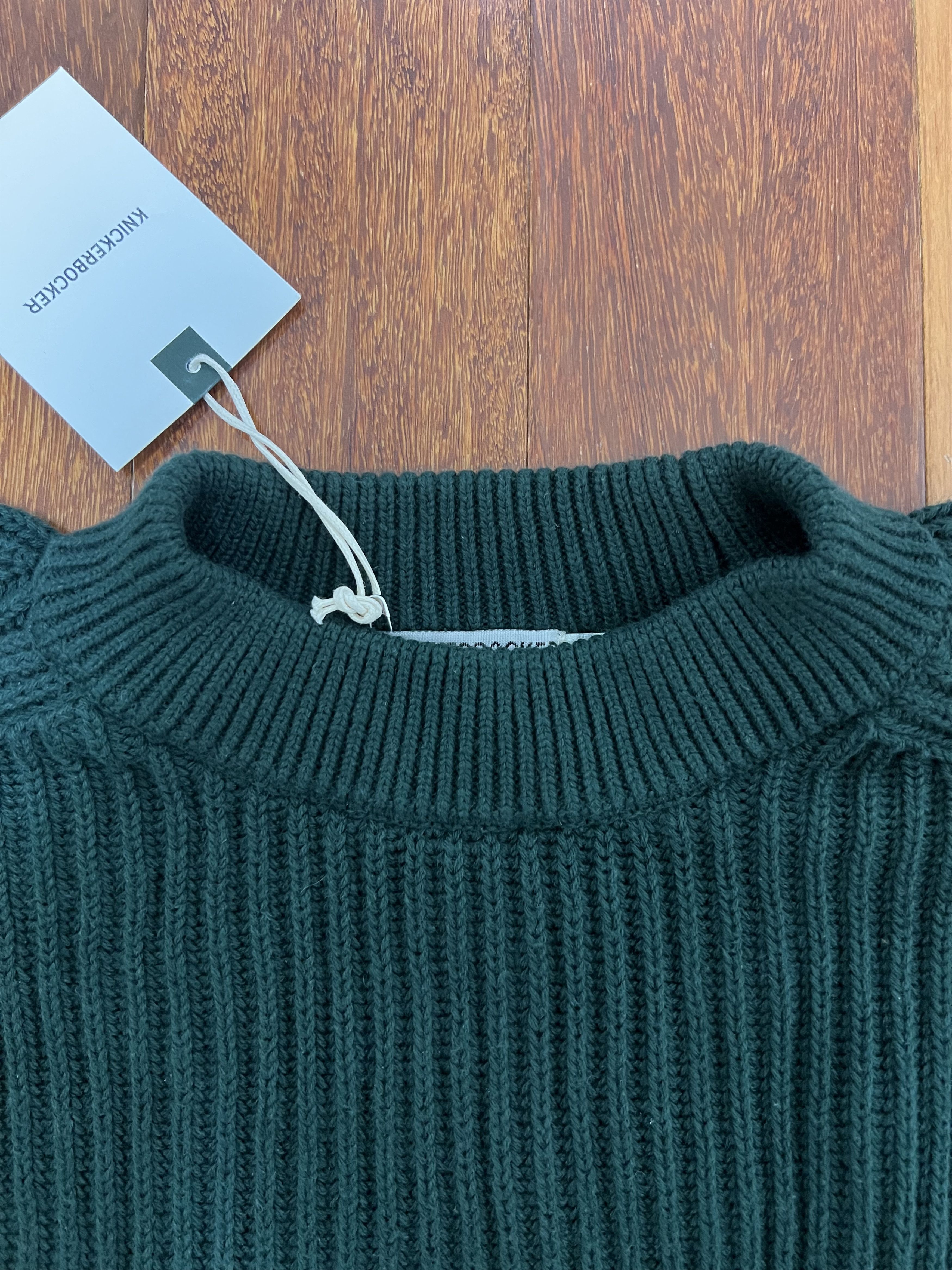 Knickerbocker Mfg Co 💚 Knickerbocker Heavy Rib Cotton Sweater Sycamore NEW Size US M / EU 48-50 / 2 - 6 Thumbnail