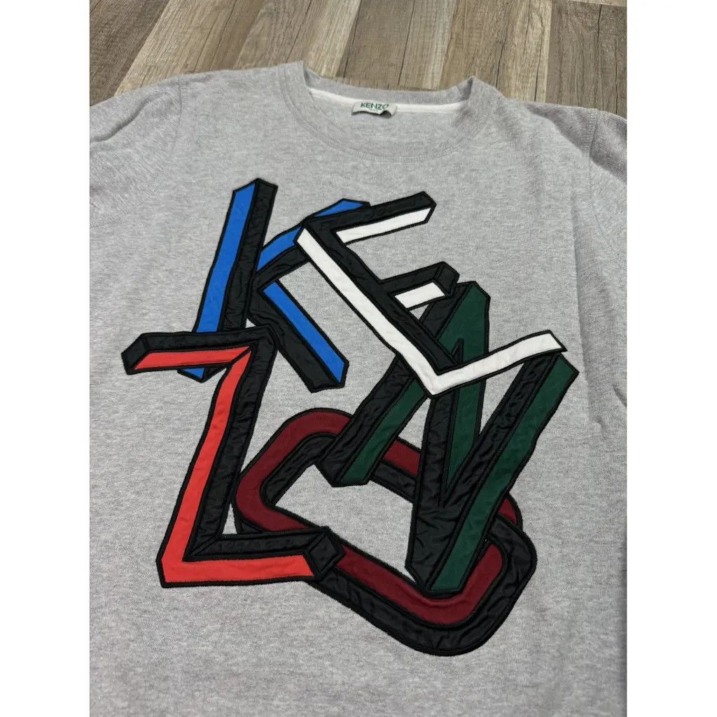 Kenzo Kenzo Crewneck Logo Grey Size Fit XS Size XS / US 0-2 / IT 36-38 - 3 Thumbnail