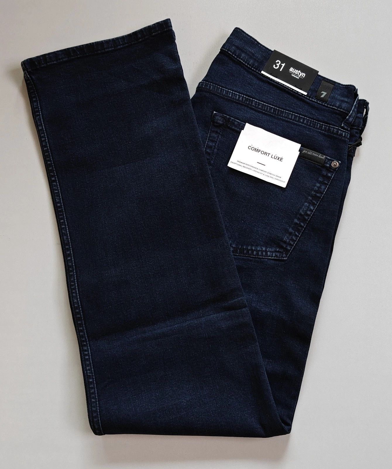 7 For All Mankind 7 For All ManKind Austyn River Water Straight Jeans T / 6067 Size US 31 - 13 Thumbnail