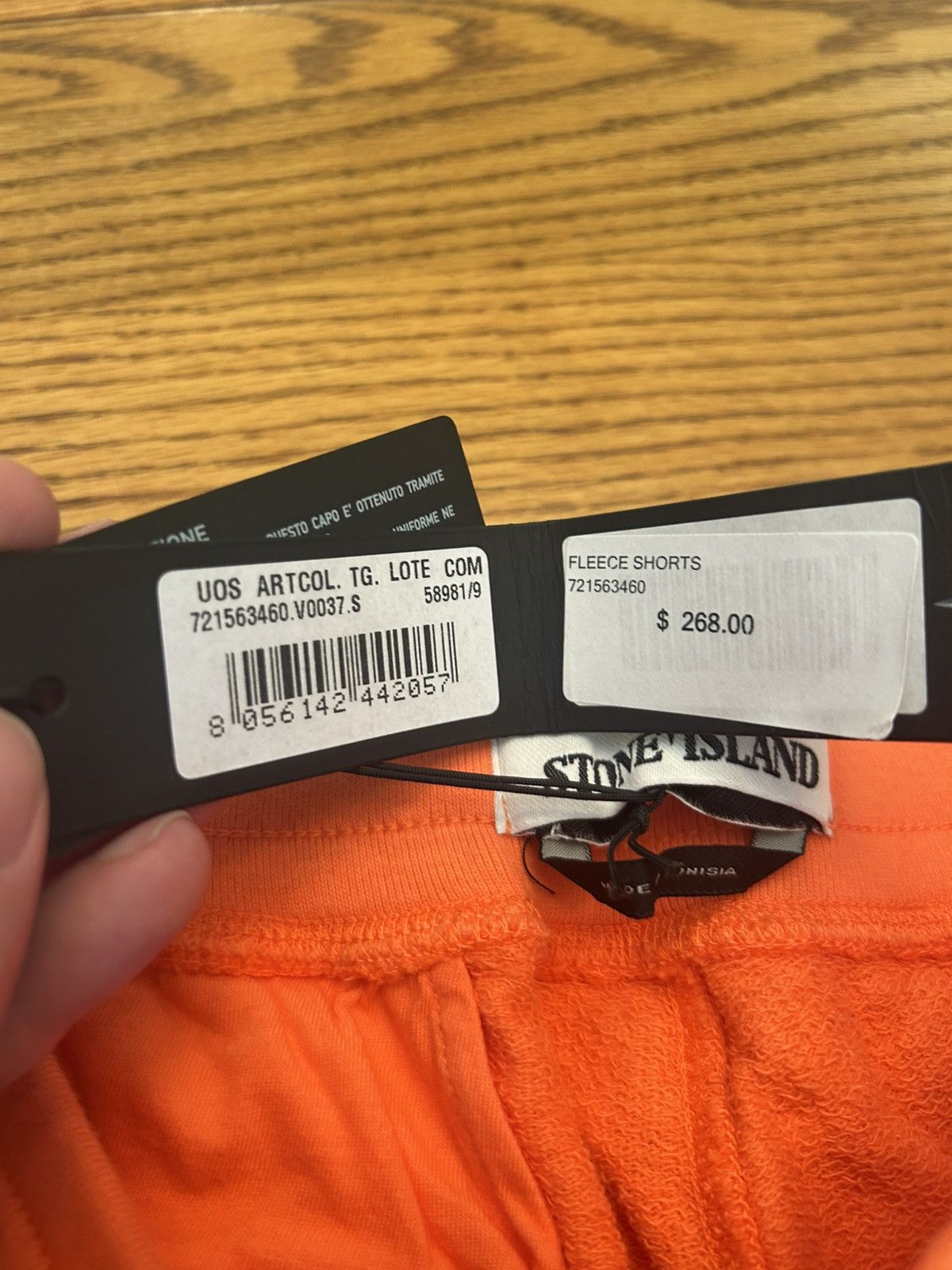 Stone Island Stone Island fleece Shorts in Orange Color Size US 30 / EU 46 - 4 Thumbnail