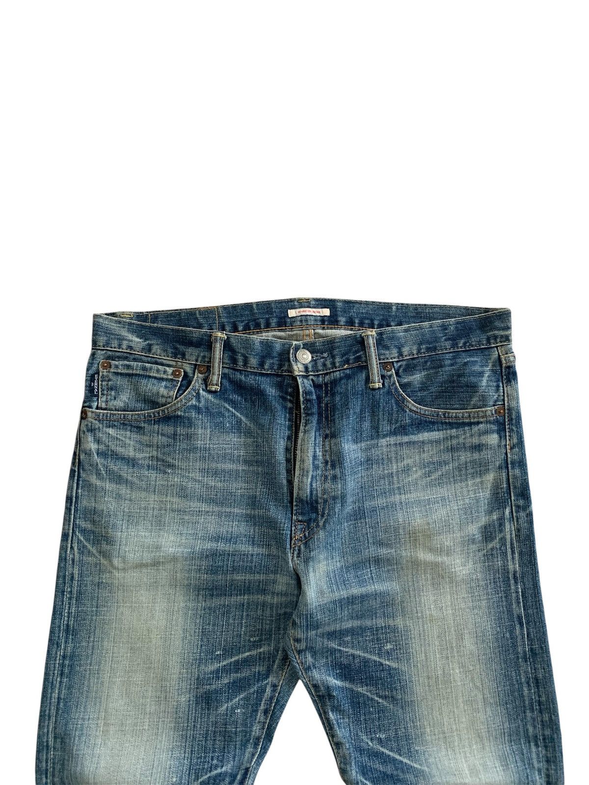 Eternal Eternal Japan Distressed Faded Blue Jeans Size US 34 / EU 50 - 4 Thumbnail