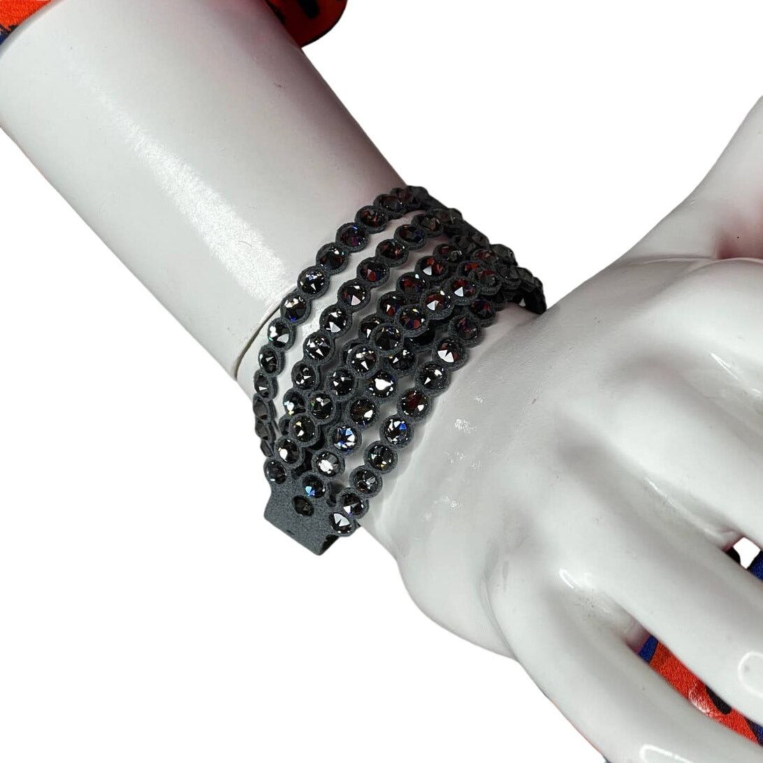 Swarovski Swarovski Power Collection Adjustable Bracelet in Dark Gray Size ONE SIZE - 5 Thumbnail
