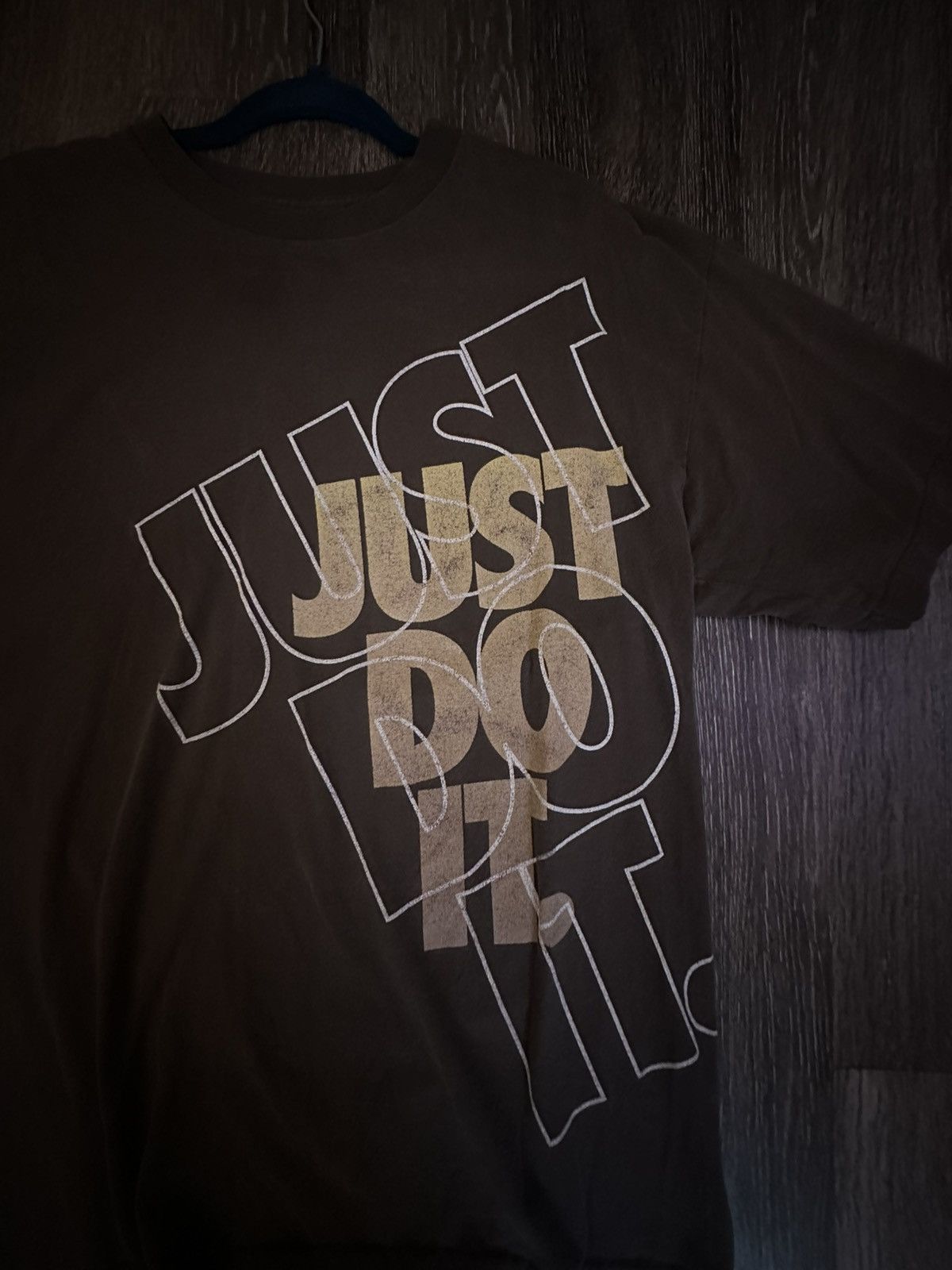 Nike Nike Just Do It Logo Brown Oversized Vintage T-Shirt Size US XL / EU 56 / 4 - 2 Thumbnail