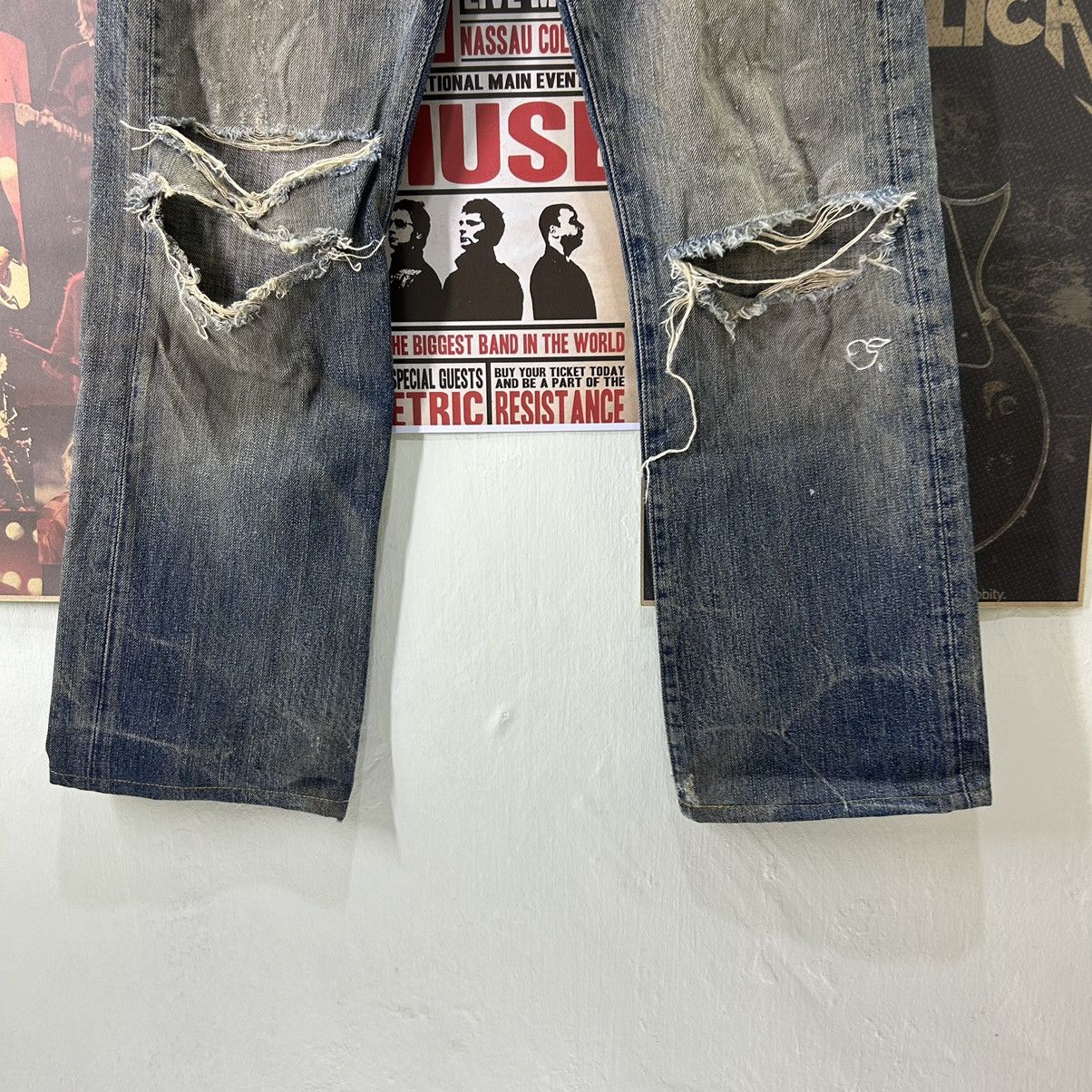 Vintage Vintage Denim Craft Selvedge Distressed Denim Size US 31 - 3 Thumbnail
