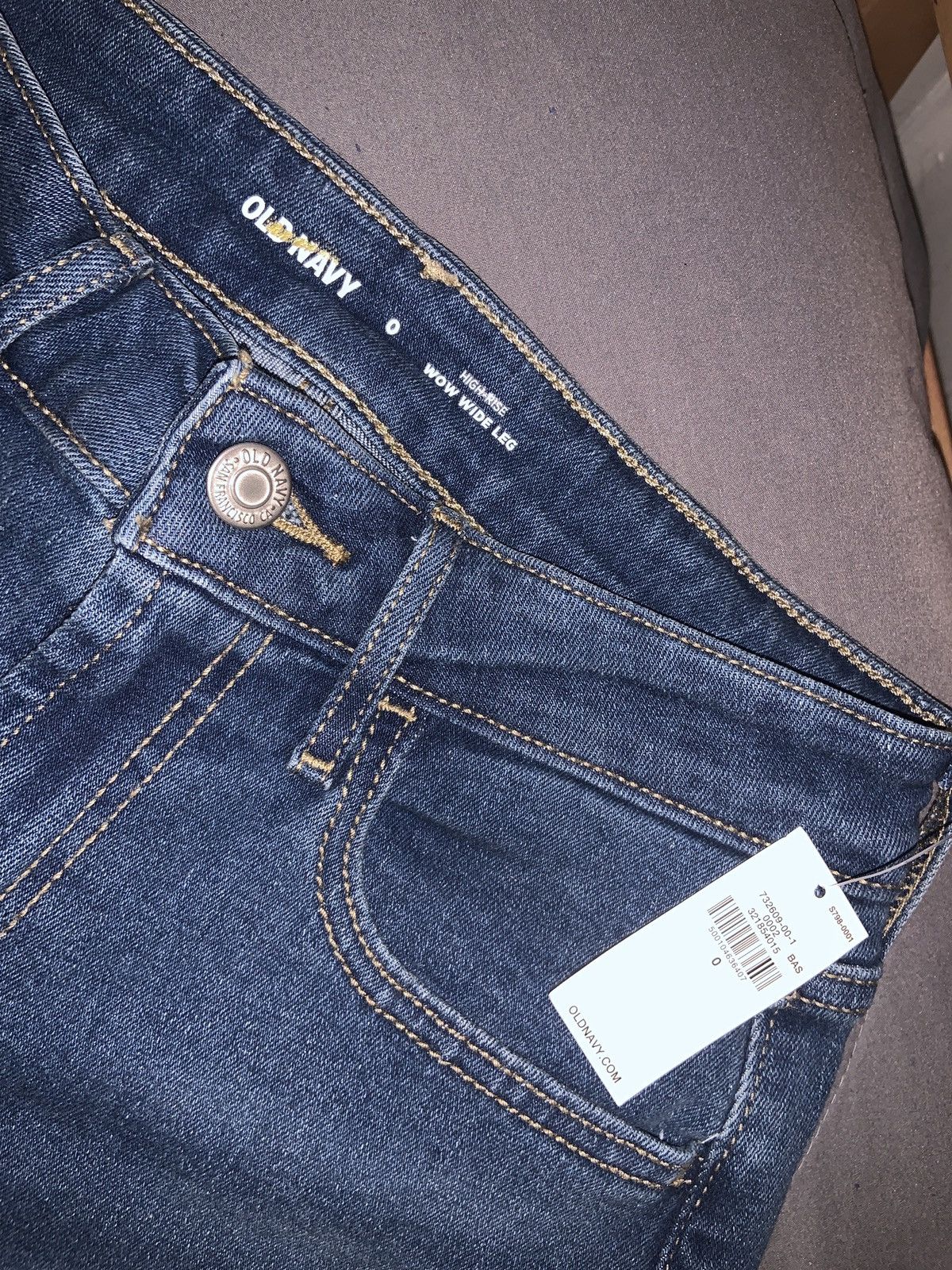 Old Navy Womens - High-Waisted Wow Wide-Leg Jeans - Size 0 Size 25" / US 0 / IT 36 - 3 Thumbnail