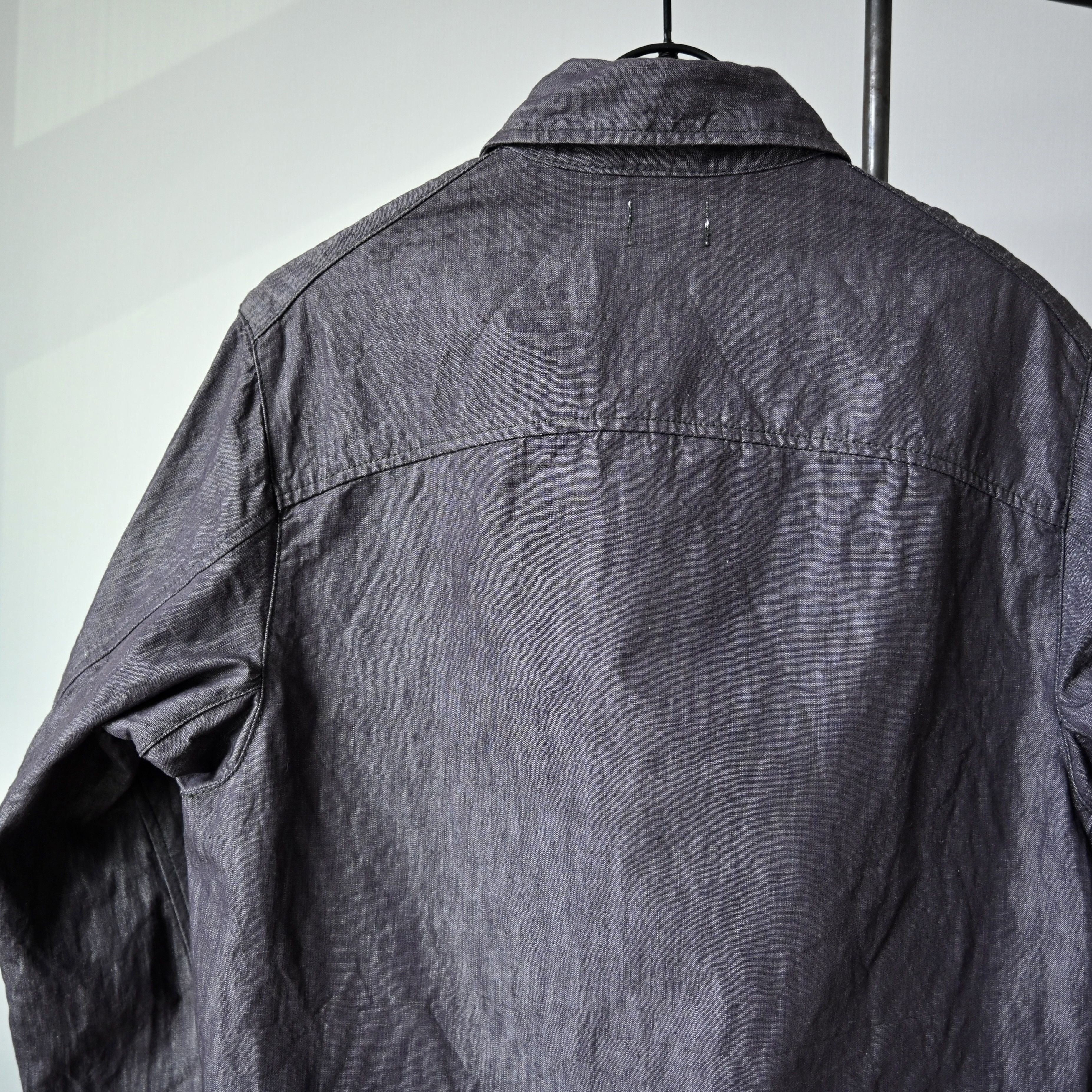 Levi's VTG 2000s Levi's ENGINEERED JEANS cotton linen work shirt Size US L / EU 52-54 / 3 - 3 Thumbnail