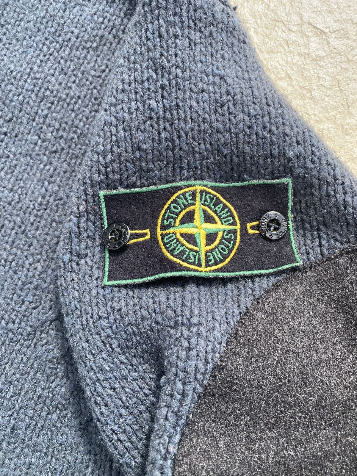 Massimo Osti × Stone Island AW/1994 Stone Island Quater Zip Knit Sweater Size US M / EU 48-50 / 2 - 3 Thumbnail