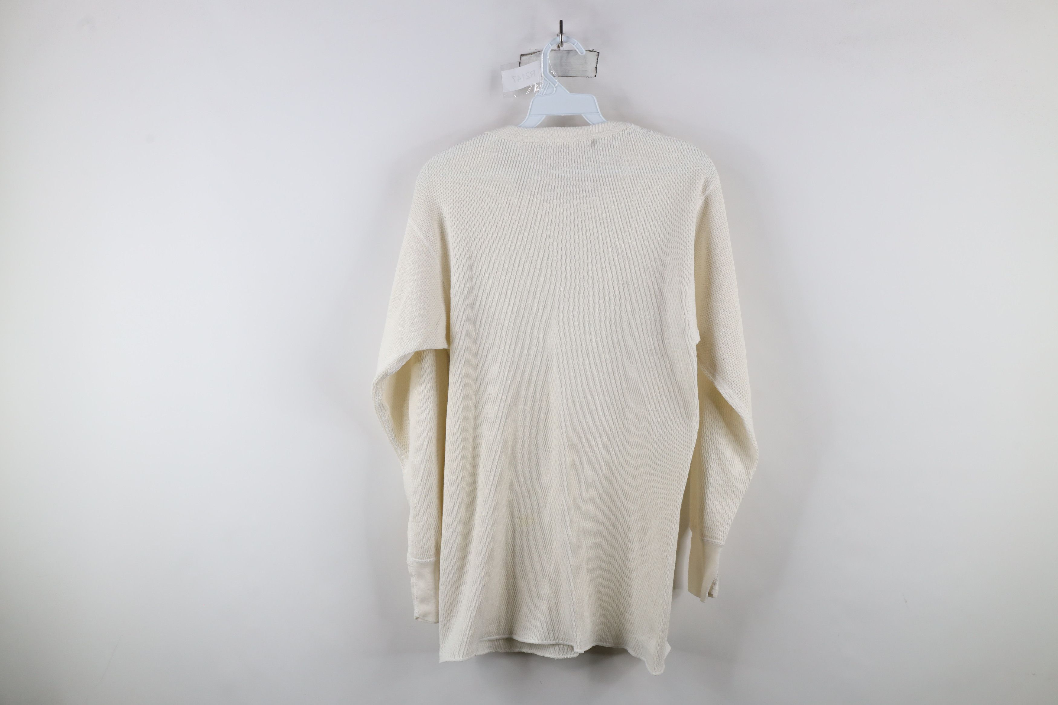 Vintage Vintage 70s Streetwear Waffle Knit Long Sleeve T-Shirt USA Size US XL / EU 56 / 4 - 9 Thumbnail