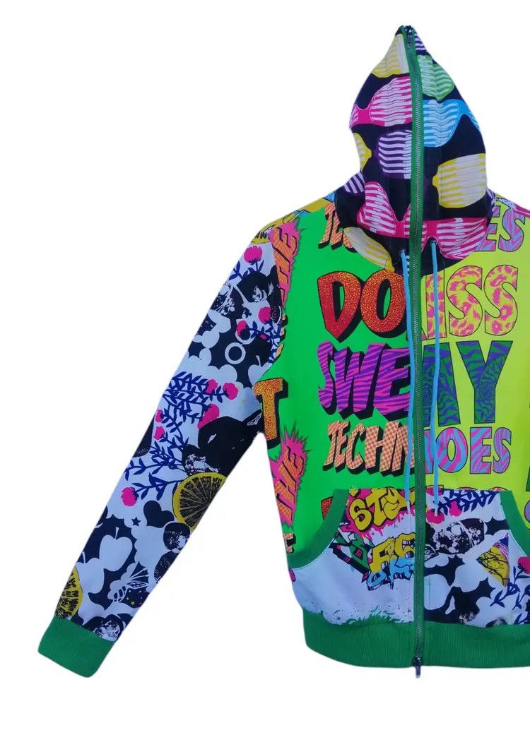 Japanese Brand ACDC RAG Graffiti Full Zip Up Hoodie Jacket Size M / US 6-8 / IT 42-44 - 6 Thumbnail