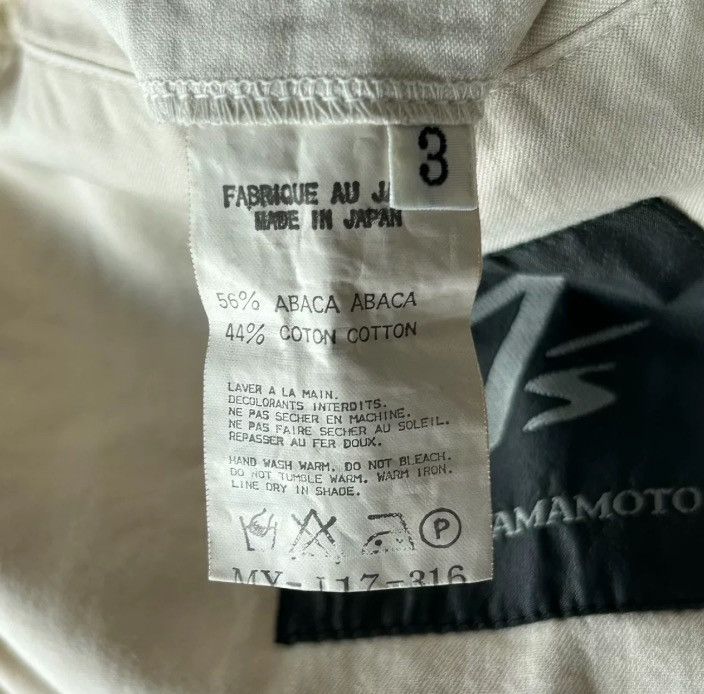Yohji Yamamoto Yohji Yamamoto 05ss Banana White Jacket 2412-Nextarrow Size US L / EU 52-54 / 3 - 5 Thumbnail