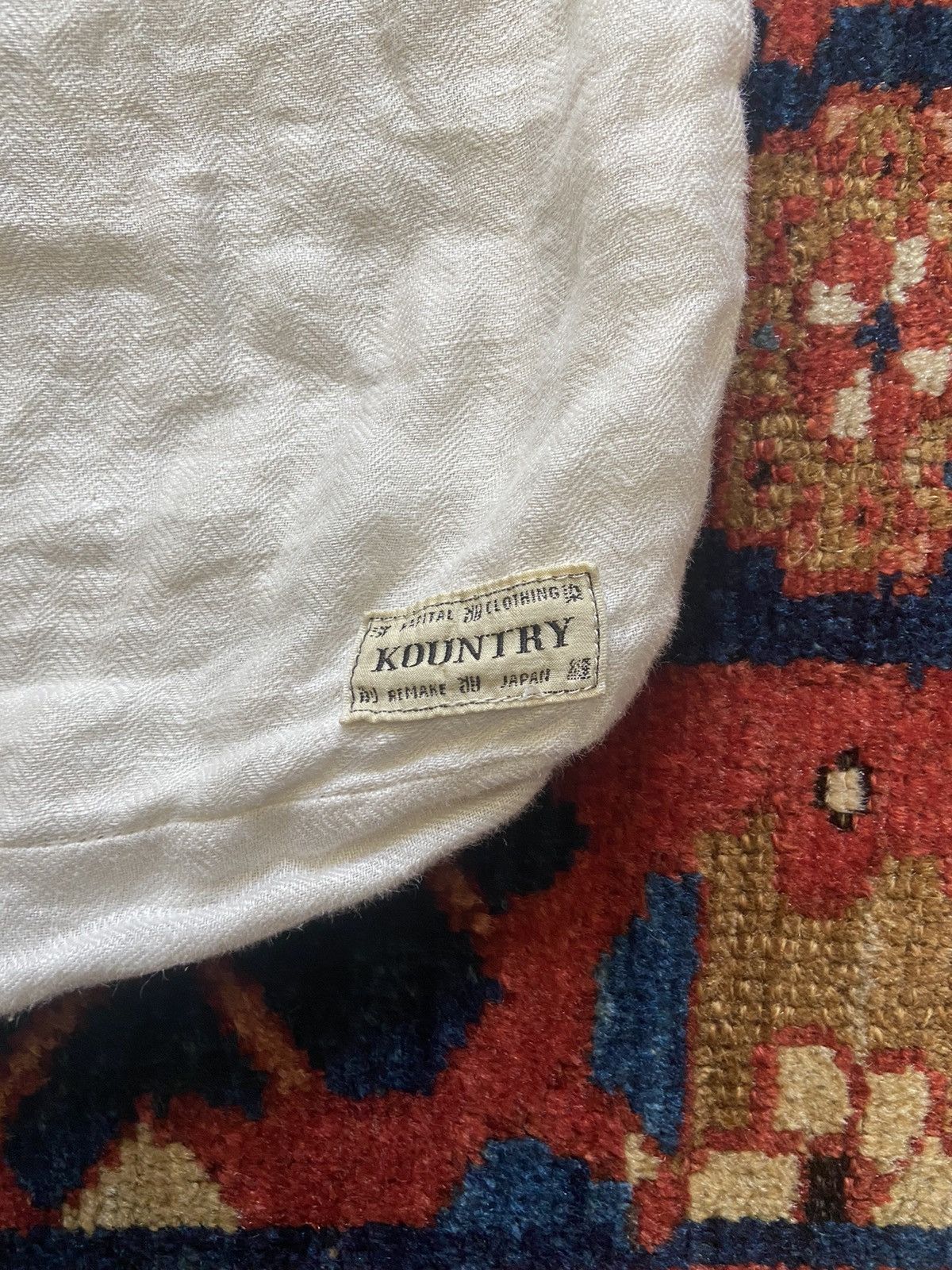 Japanese Brand × Kapital × Kapital Kountry Very Rare Vintage Kapital Skeleton Cross Body/Tote Bag White Size ONE SIZE - 2 Thumbnail