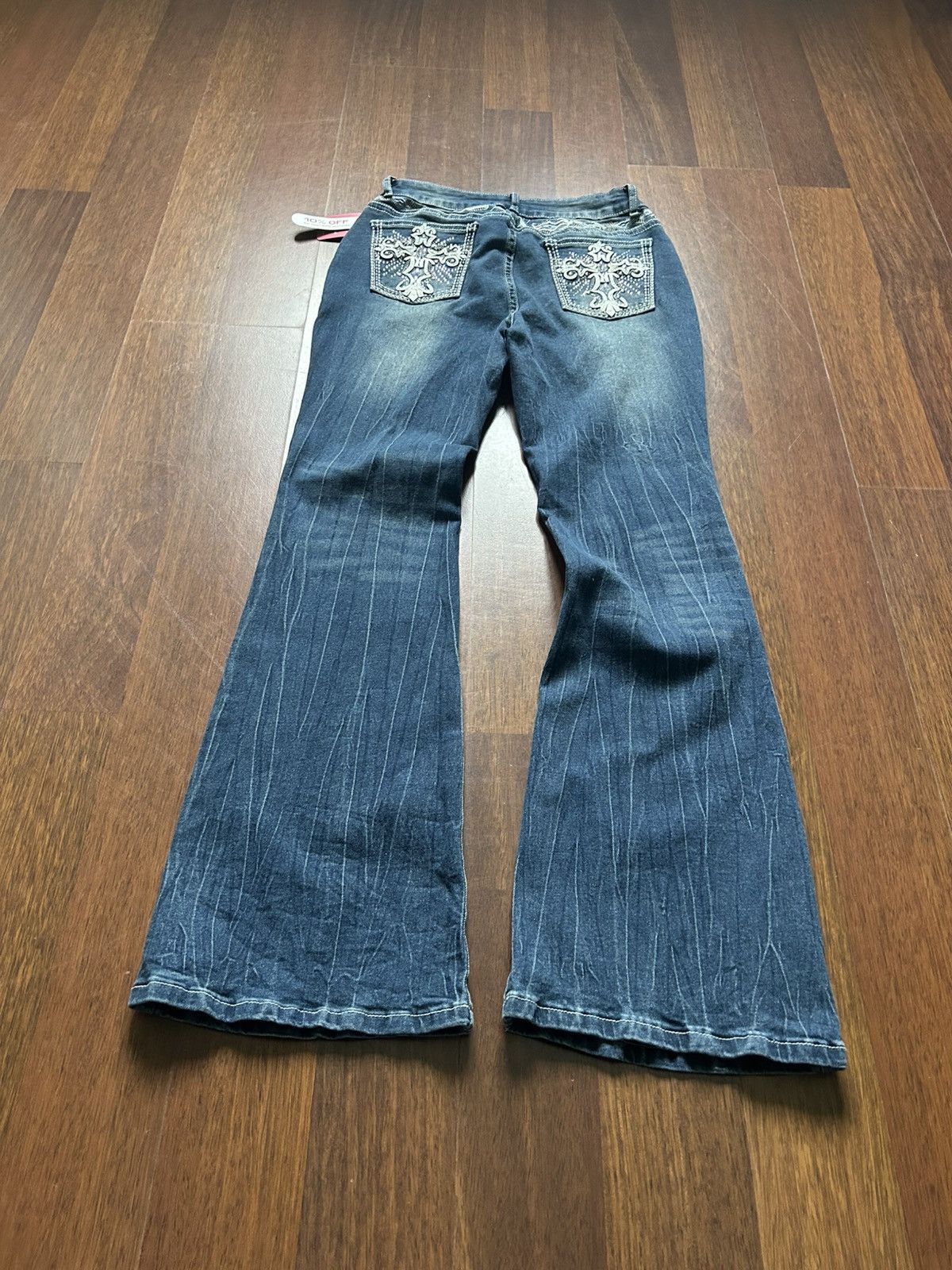 Japanese Brand Vintage Flared Boot Cut Denim Jeans Y2K Streetwear Size 38 Size 28" / US 6 / IT 42 - 3 Thumbnail