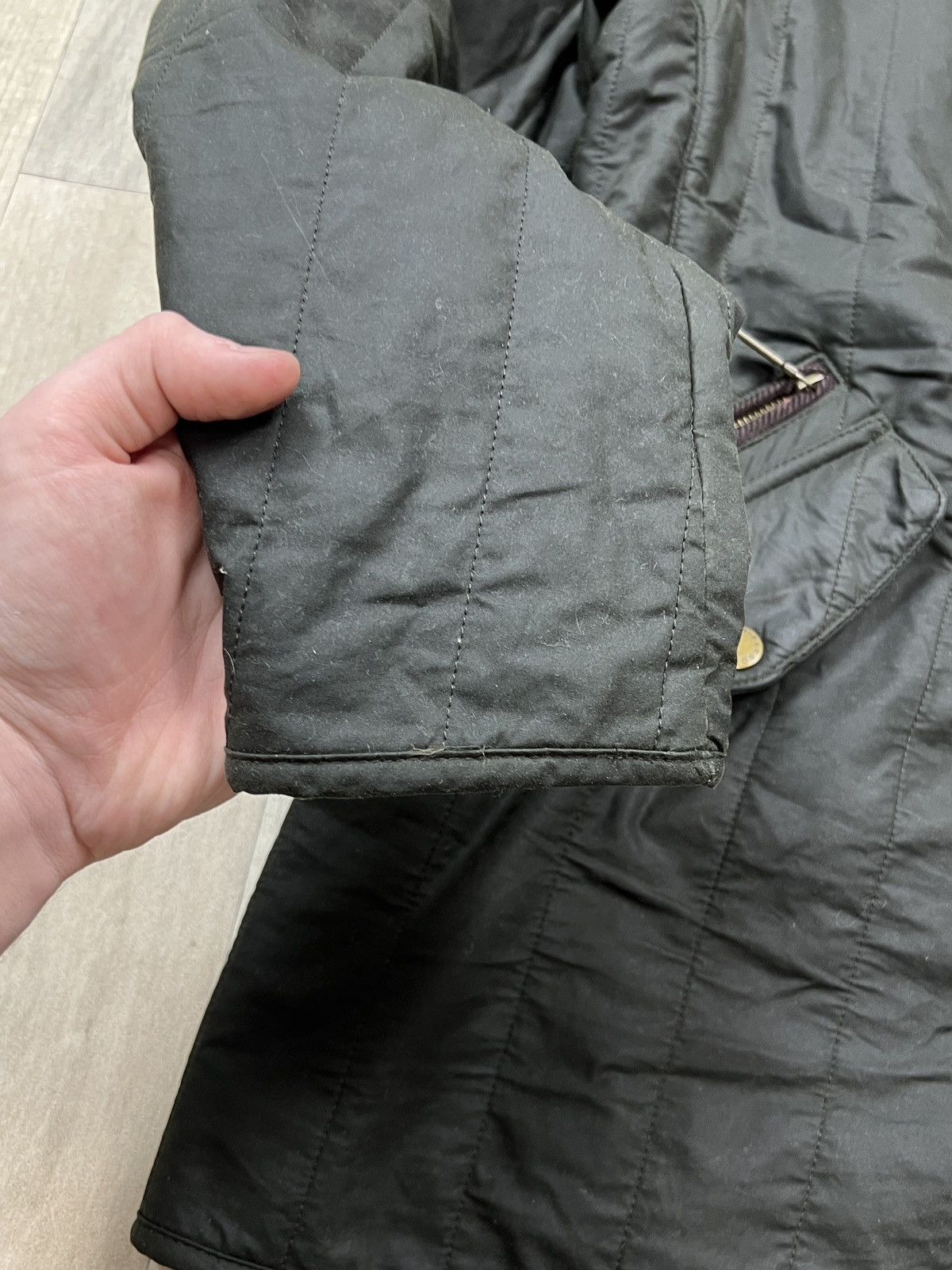 Barbour Barbour Edderton Quilted Waxed Jacket (Y0286) Size US L / EU 52-54 / 3 - 7 Thumbnail